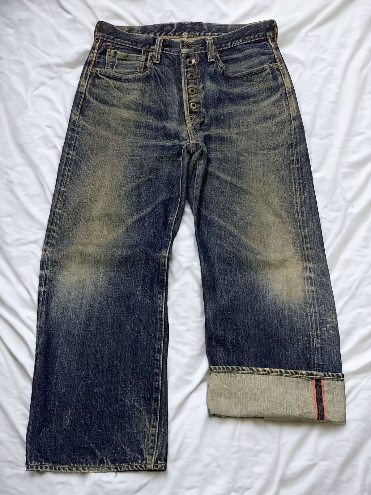 パンツ kapital kiro hirata washed baggy jeans kapital kiro hirata washed baggy jeans
