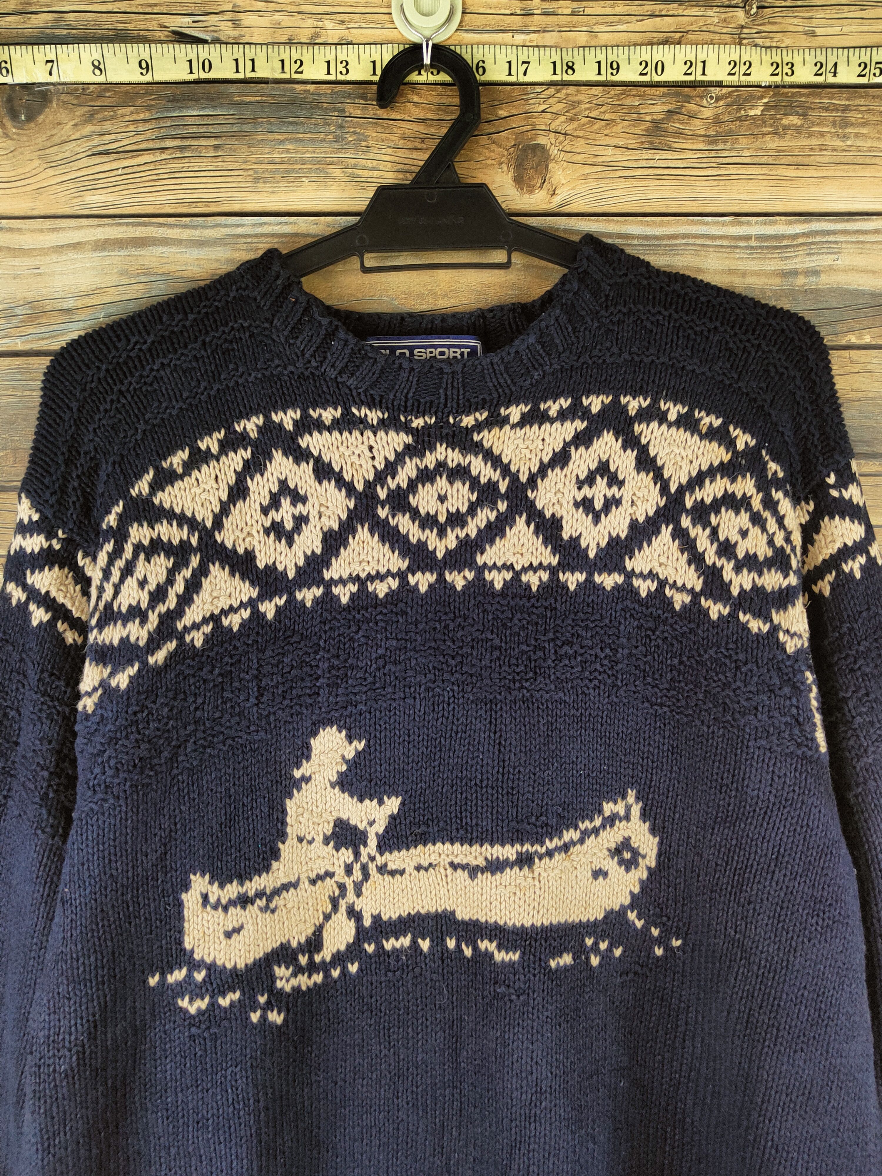 Ralph Lauren DL Ralph Lauren Navy Polo Sport Knitwear Sweatshirts #46-139 Size US L / EU 52-54 / 3 - 2 Thumbnail
