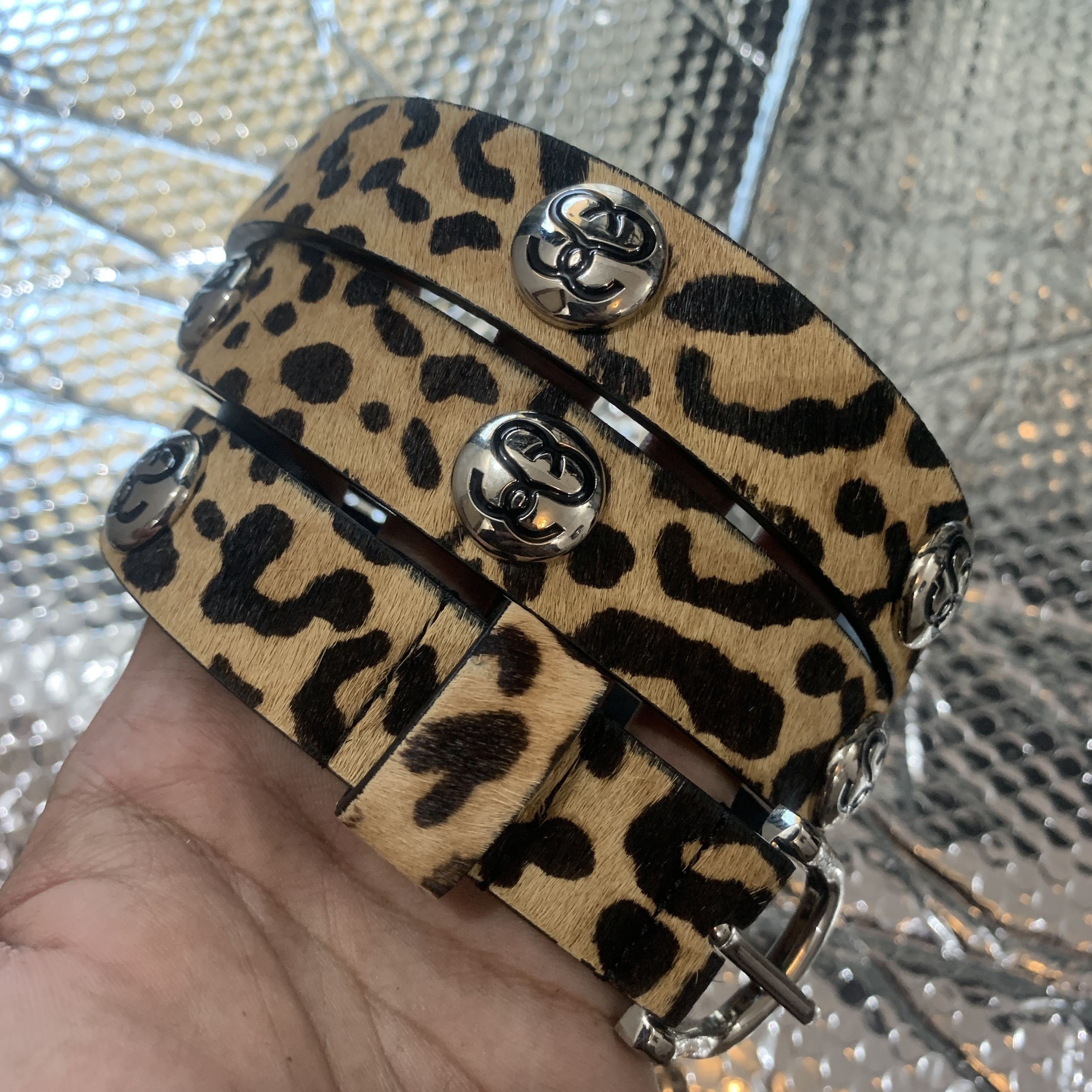 Stussy Stussy cheetah pattern ss link belt Size ONE SIZE - 2 Thumbnail
