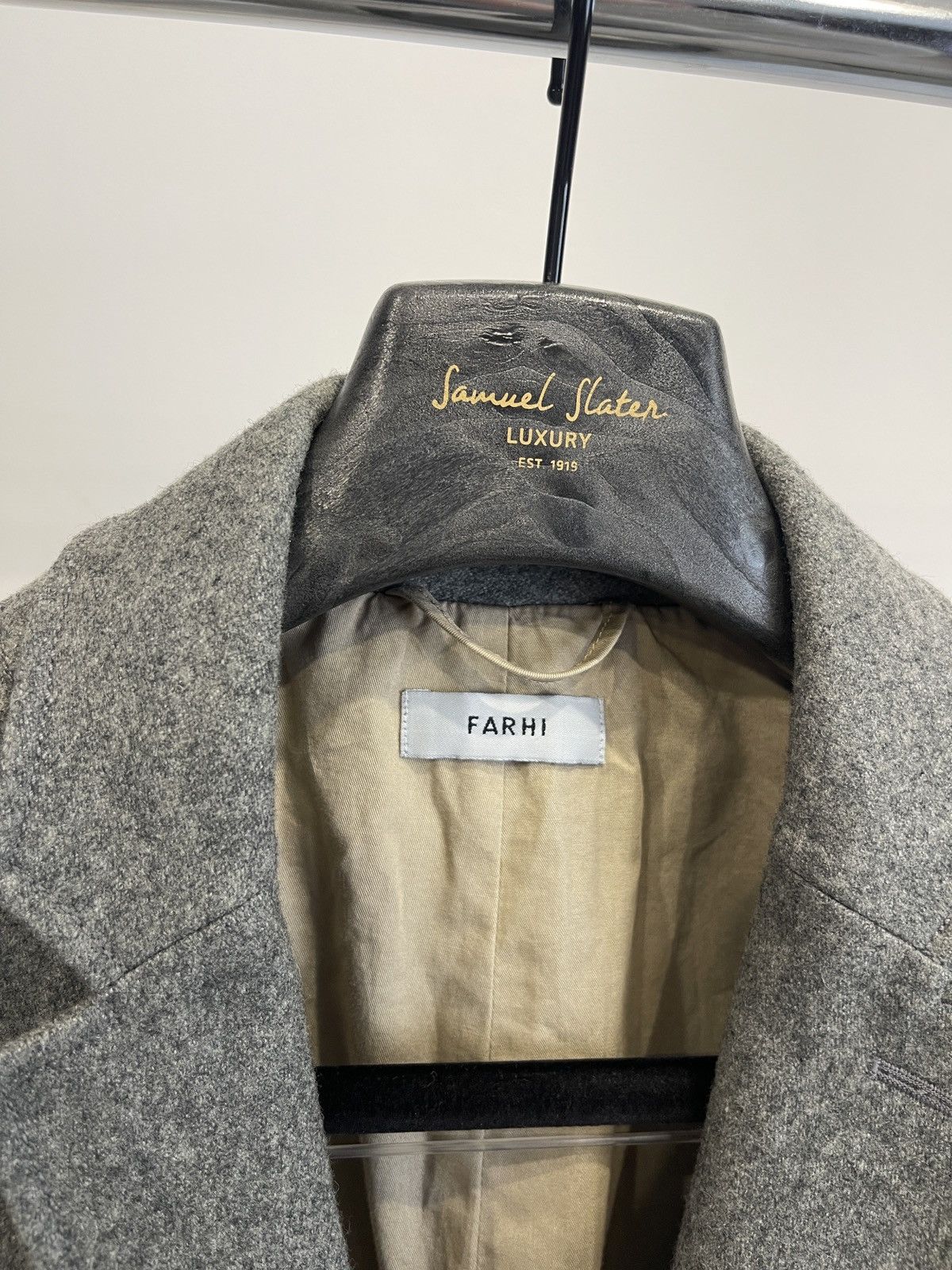 Nicole Farhi FARHI by Nicole Farhi Grey Wool Blend Blazer M Size 38R - 3 Thumbnail