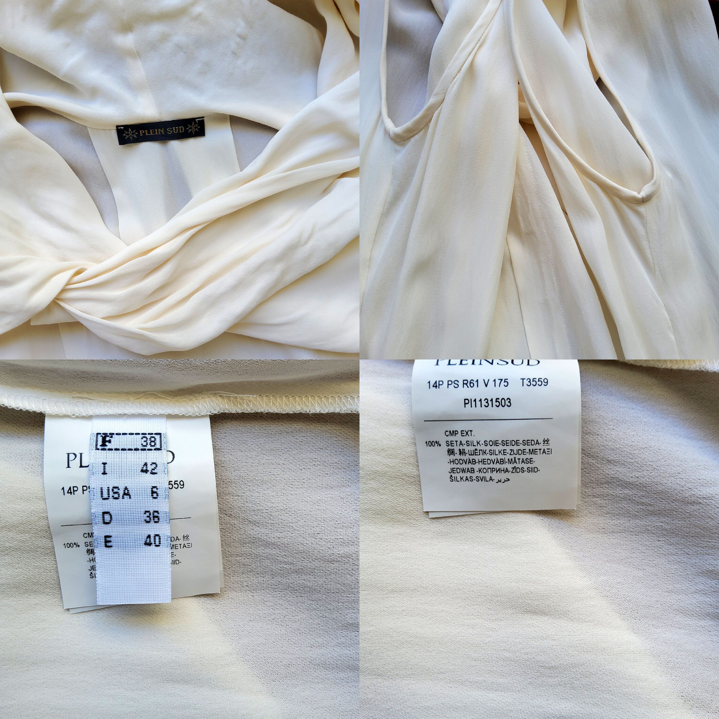 plein sud Plein Sud vintage late 00s 2010s silk hooded tunic dress Size M / US 6-8 / IT 42-44 - 13 Thumbnail