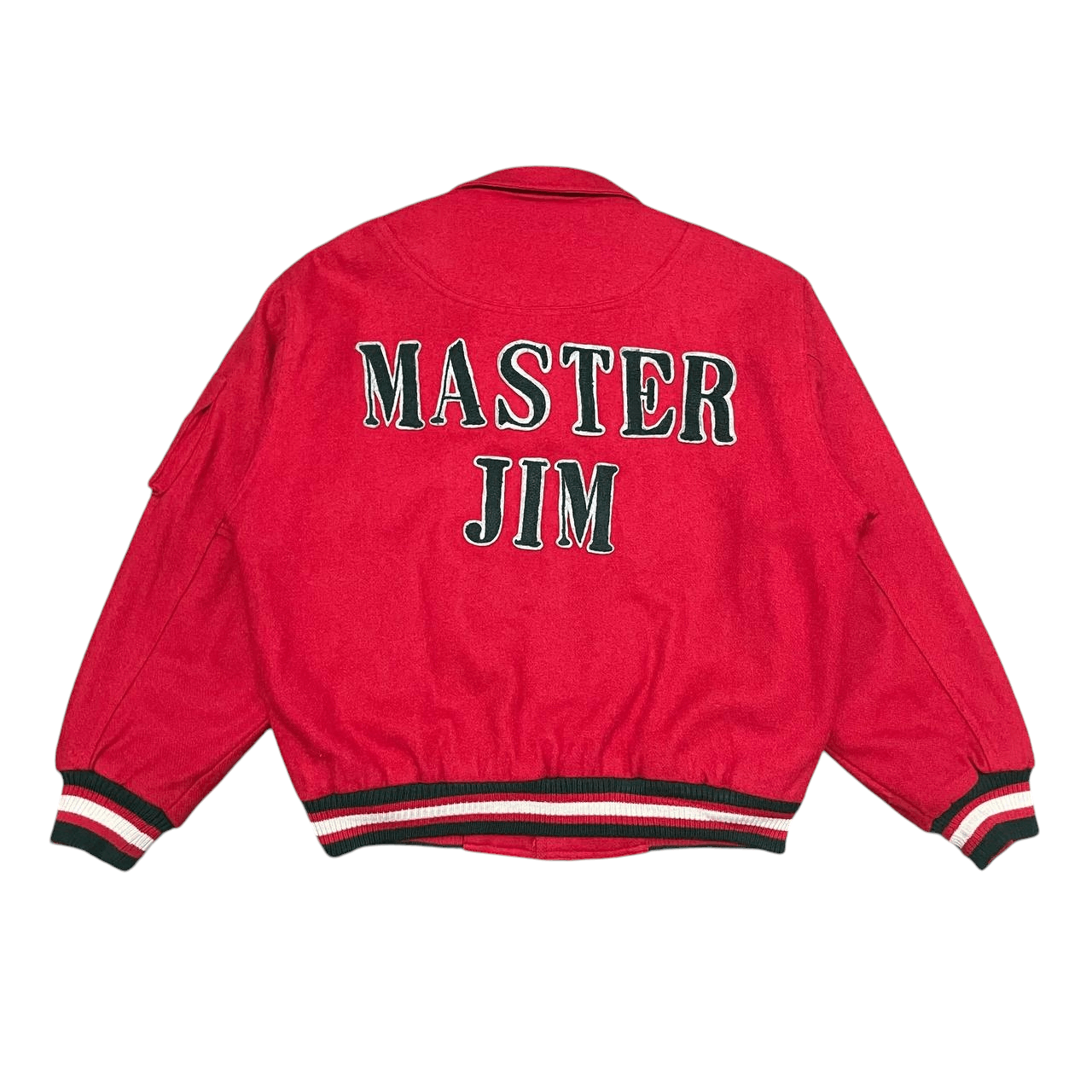 Japanese Brand Vintage Master Jim Wool Bomber Jacket Size US M / EU 48-50 / 2 - 1 Thumbnail