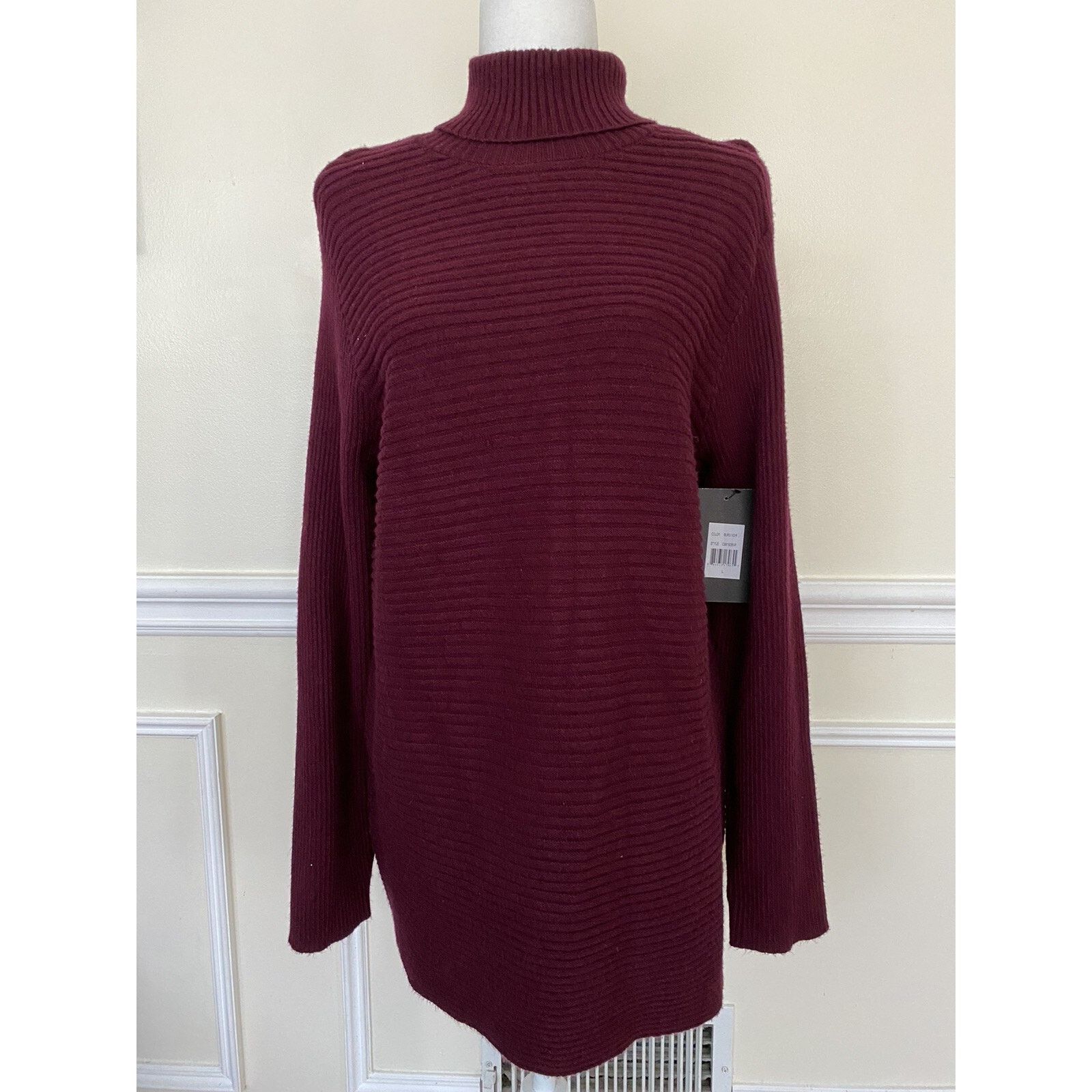 & Other Stories DEVOTION BY CYRUS Cowlneck burgundy sweater tunic A003015 Size L / US 10 / IT 46 - 3 Thumbnail
