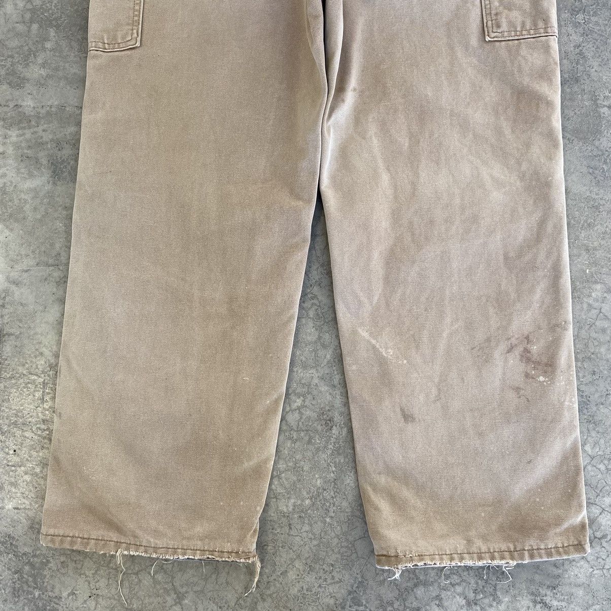 Carhartt VTG Carhartt Blanket Lined Distressed Dirty Carpenter Pants Size US 36 / EU 52 - 20 Thumbnail