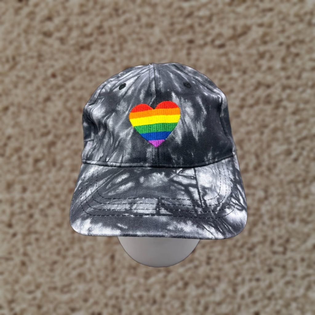 Vintage Sally Hansen Hat Cap Strap Back Adult One Size Gray Tie Dye 100% Cotton Baseball Cap Unisex Mens Womens Adults All Seasons Trending Cap 90s Theme Size ONE SIZE - 1 Thumbnail
