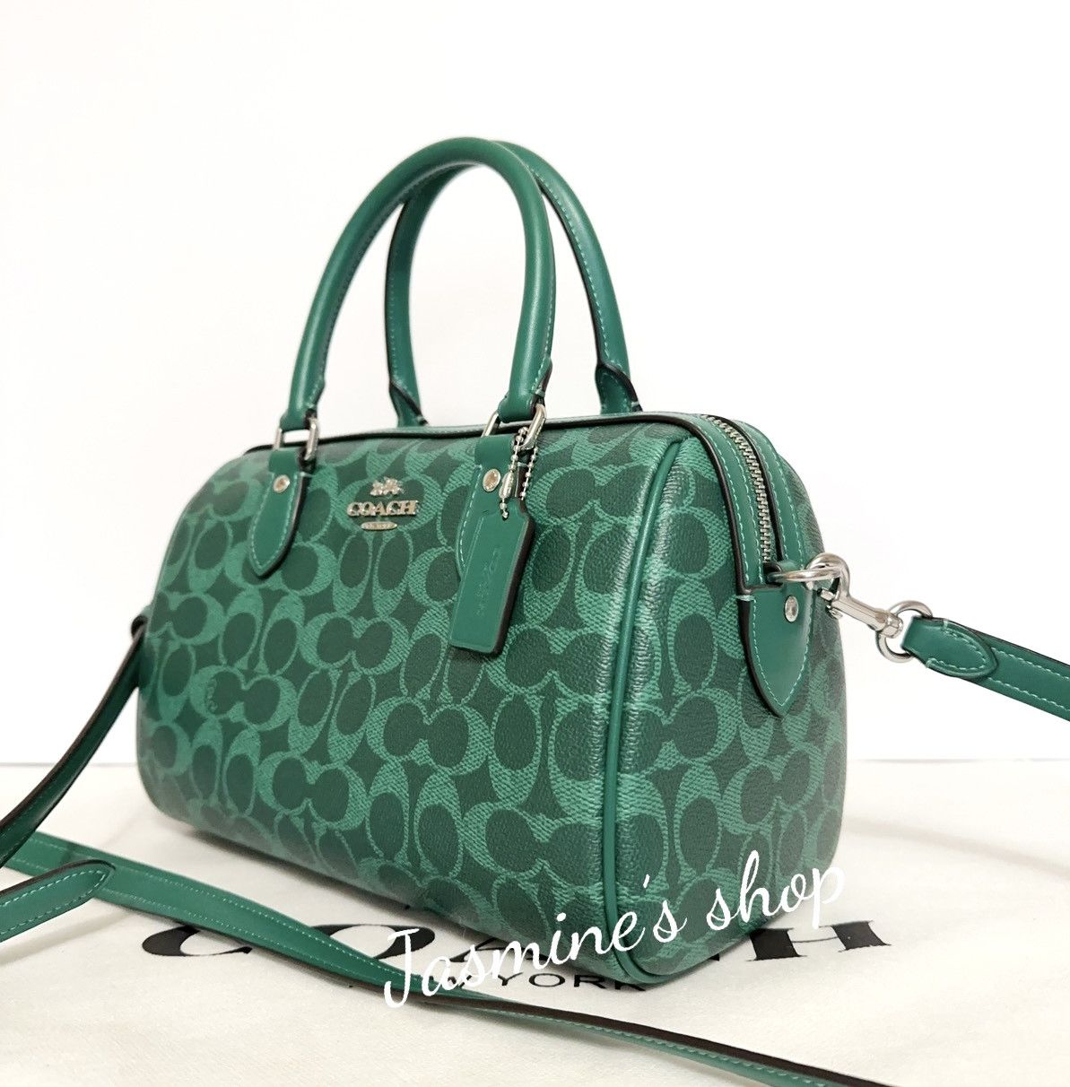Coach NWT Coach Medium Rowan Satchel Bag In Signature Canvas CV961 Size ONE SIZE - 2 Thumbnail