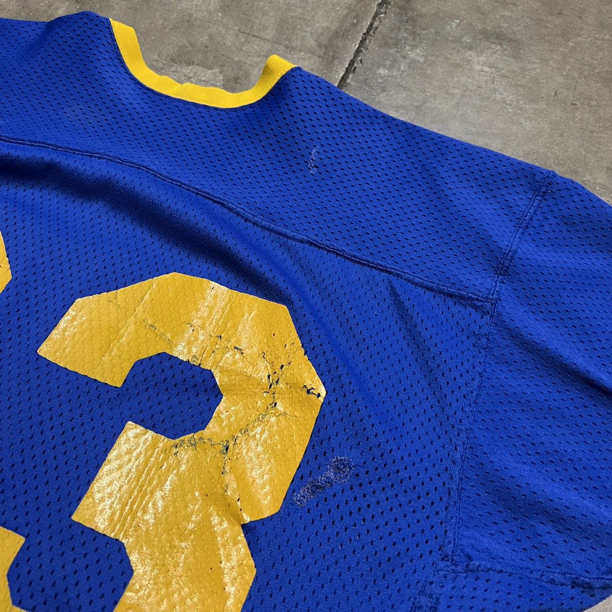 Vintage Vintage 80s Mesh Football Jersey Benton Ringer Warm Up USA Size US M / EU 48-50 / 2 - 8 Thumbnail