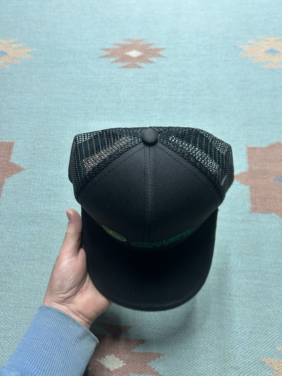 Vintage Vtg trucker hat John Deere Bader & Sons Michigan strapback Size ONE SIZE - 4 Thumbnail