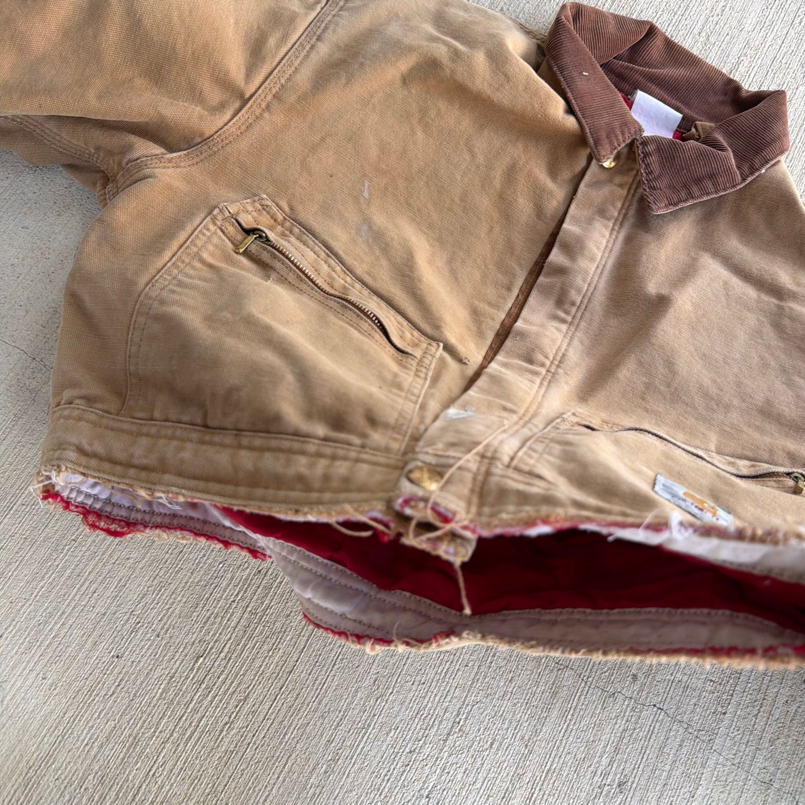 Carhartt × Vintage Carhartt brown cropped Detroit style work wear jacket Size US S / EU 44-46 / 1 - 5 Thumbnail