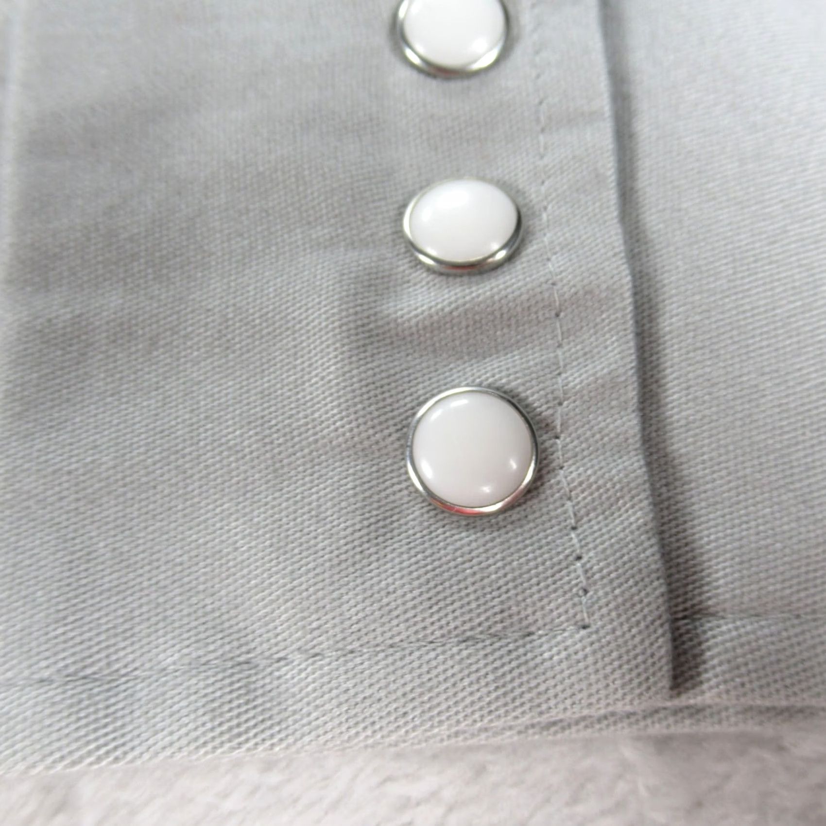 Wrangler Wrangler Shirt Mens Medium Gray Advanced Comfort Cowboy Cut Long Sleeve Button-Up Shirt Size US M / EU 48-50 / 2 - 6 Thumbnail