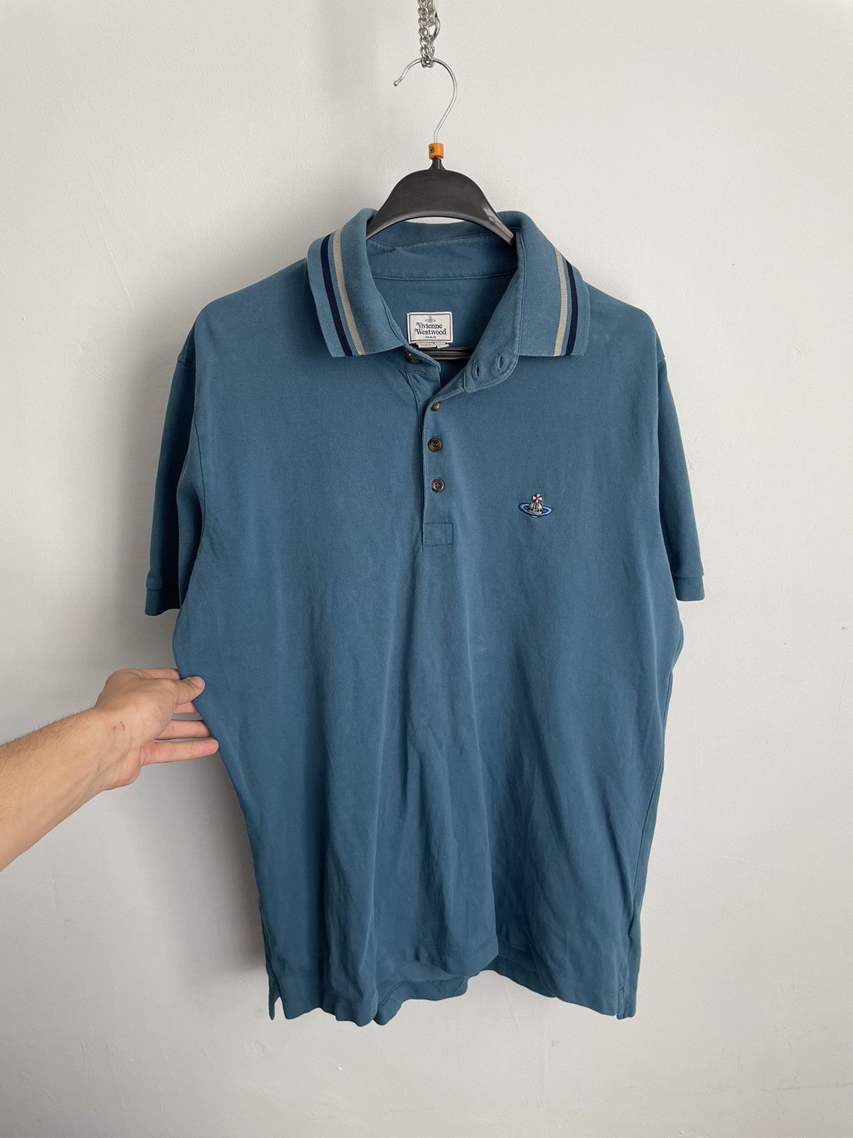 Vivienne Westwood VIVIENNE WESTWOOD POLO T-SHIRT Blue Size US XXL / EU 58 / 5 - 1 Thumbnail