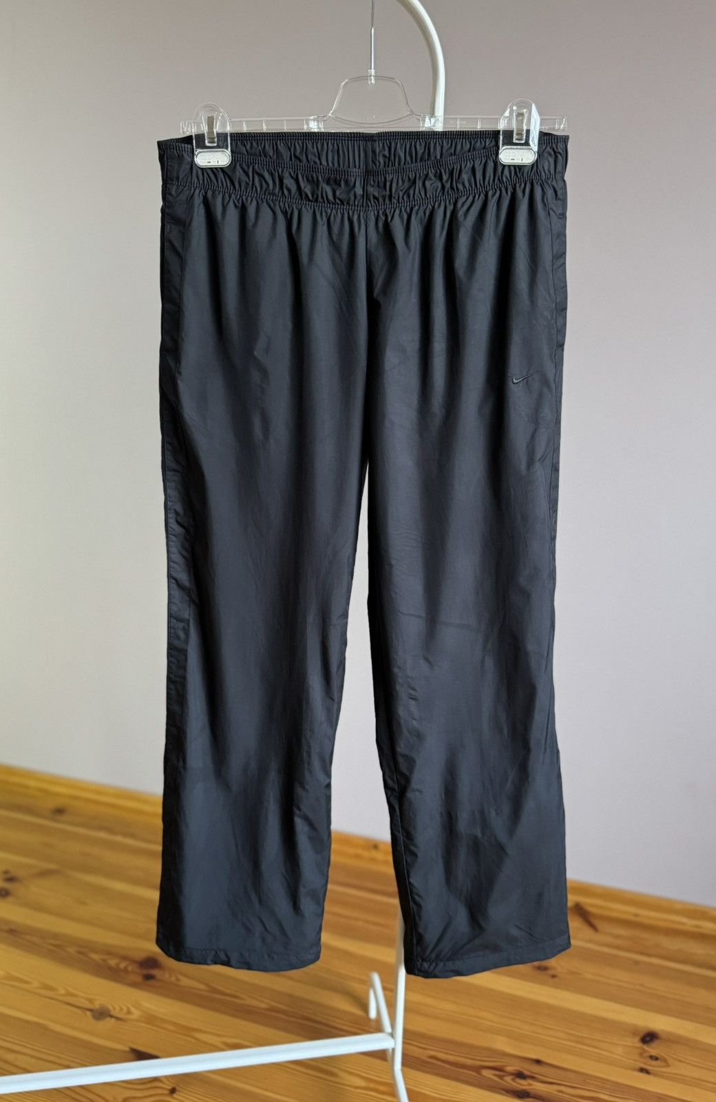 Vintage Vintage Nike Nylon Black Logo Pants Size US 33 - 2 Thumbnail