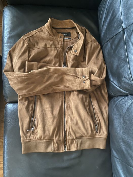 Zara man cheap suede jacket