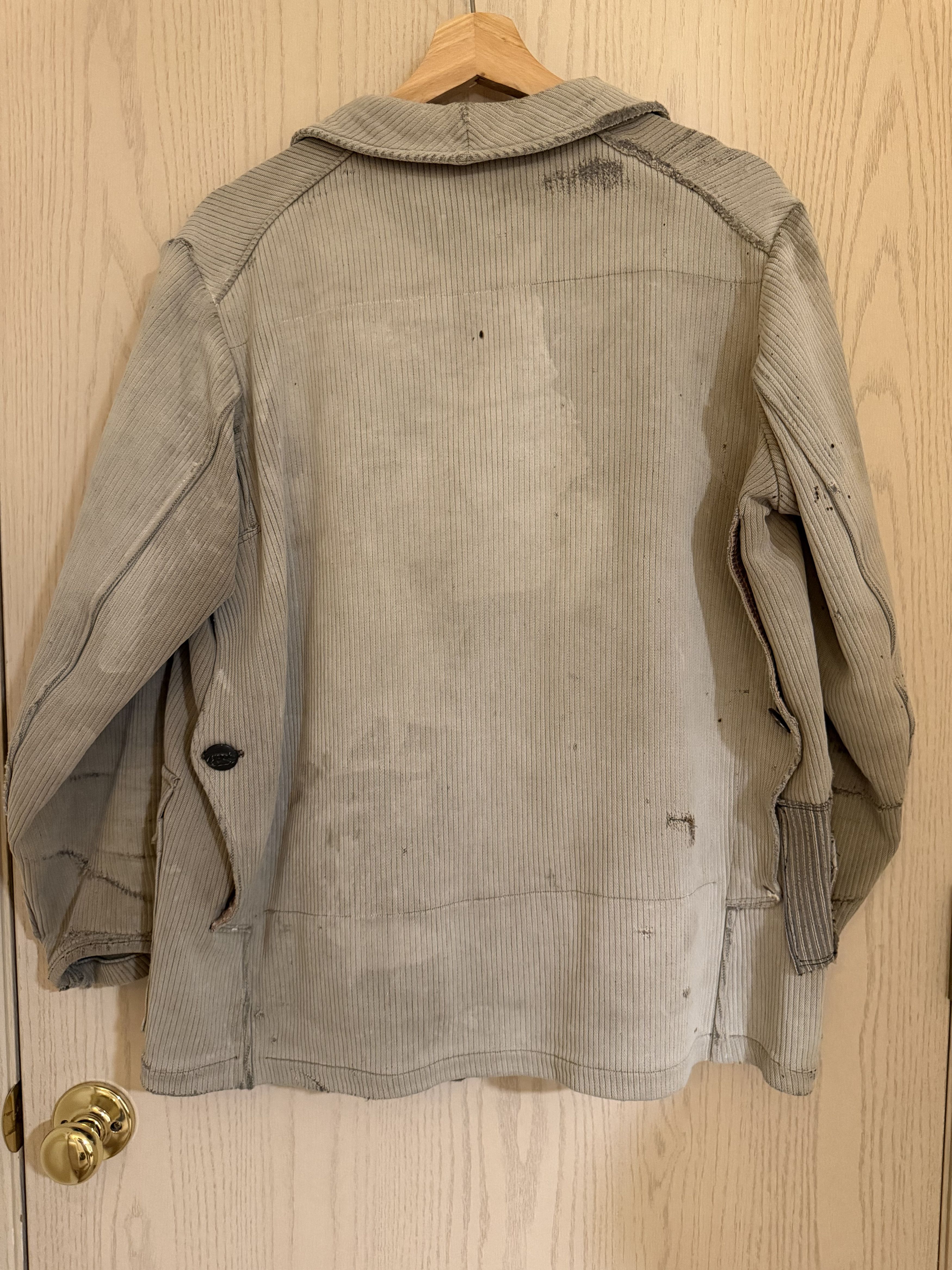 Vintage 1920s - 1950s Antique French chore jacket Size US S / EU 44-46 / 1 - 5 Thumbnail