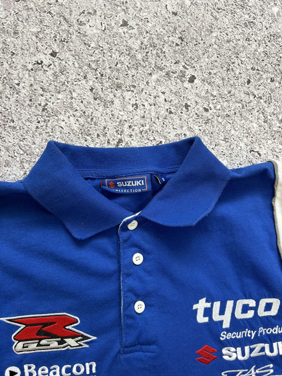 Vintage Suzuki Tyco Gas Racing Streetwear Polo T-Shirt Size US S / EU 44-46 / 1 - 9 Thumbnail
