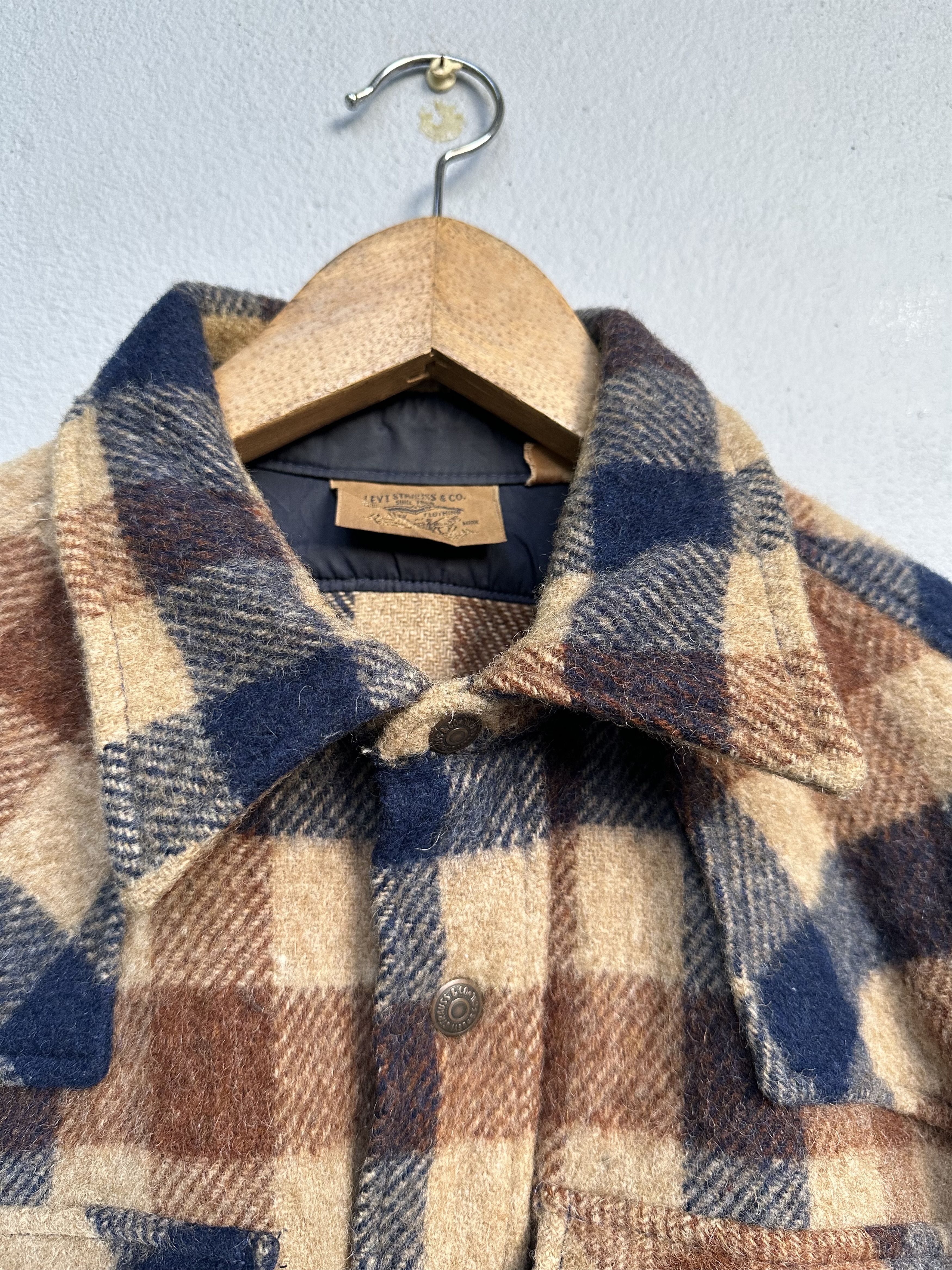 Levi's Rare Vintage 80 Levi’s Tartan Flannel Wool Nylon Snap Button Size US M / EU 48-50 / 2 - 6 Thumbnail