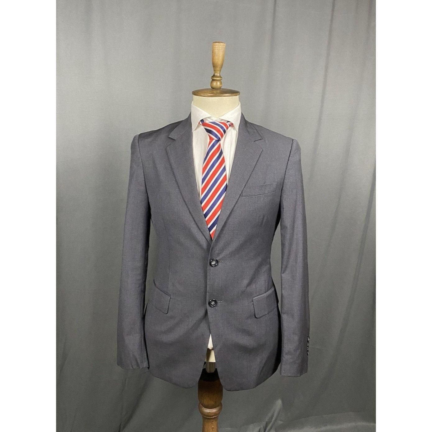 Prada Prada Men's Slim Fit Gray Wool Blazer Sportcoat Jacket Size Size 38R - 1 Thumbnail