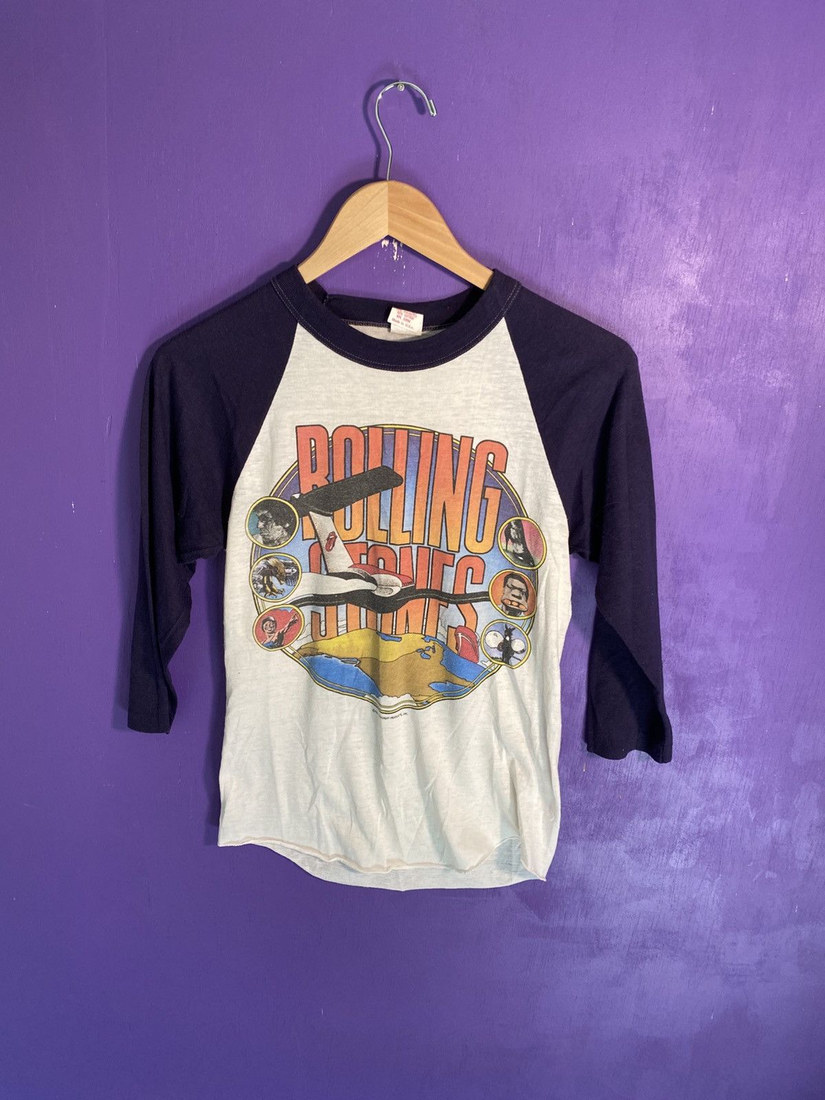 MASU THE ROLLING STONES POPCORN RAGLAN T