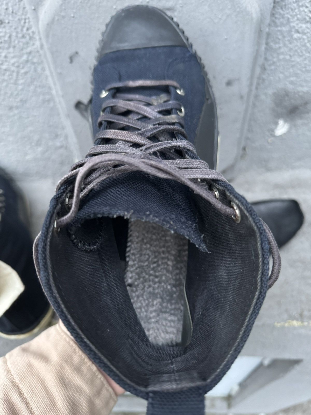 Balenciaga × Vintage Vintage Balenciaga Trainers Canvas Avangard Hihg Top Size US 9.5 / EU 42-43 - 23 Thumbnail