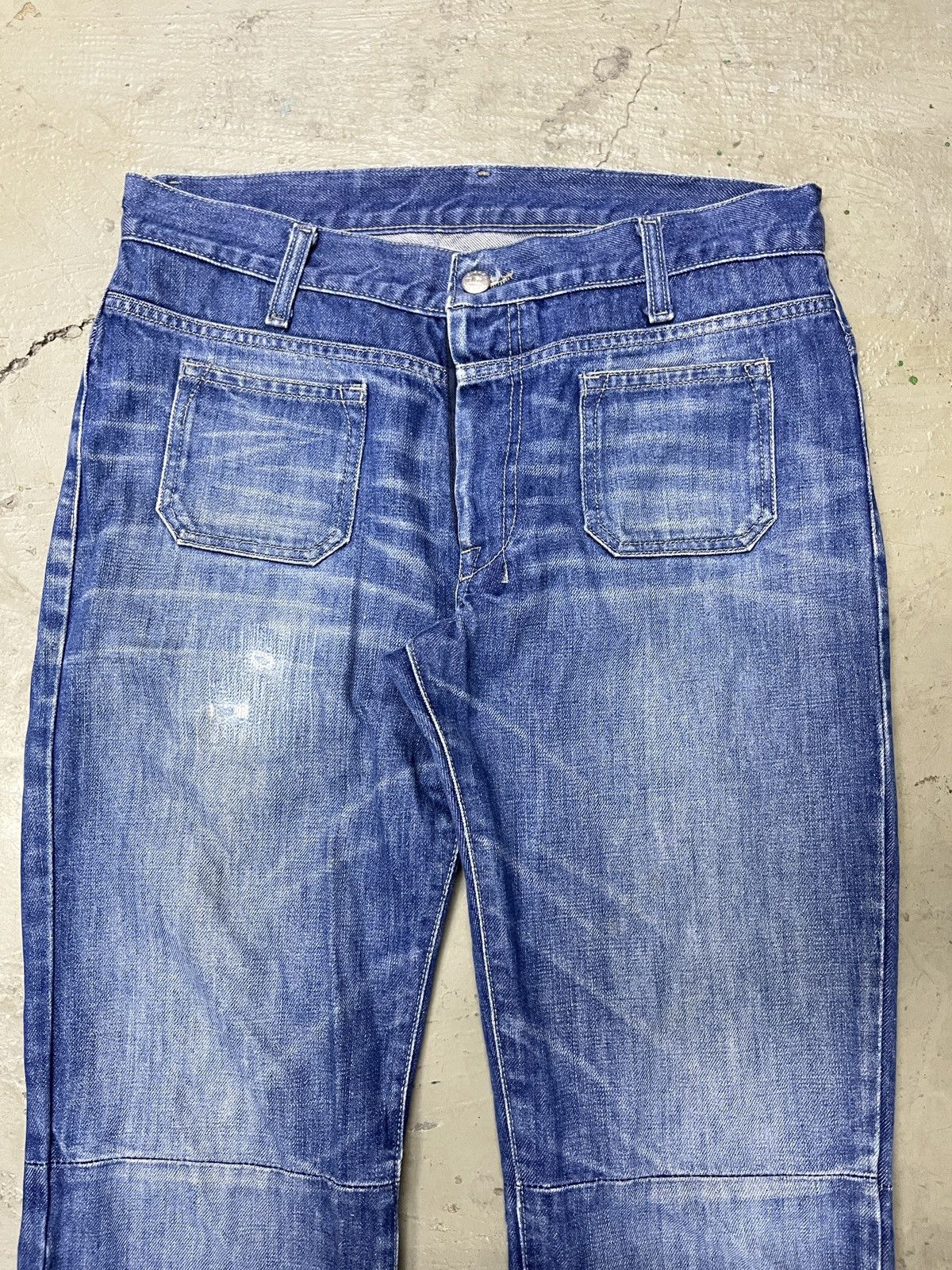 Diesel × If Six Was Nine × Japanese Brand BOOTCUT DOUBLE KNEE BUSH VINTAGE DIESEL JEANS Y2K FLARED Size US 32 / EU 48 - 3 Thumbnail