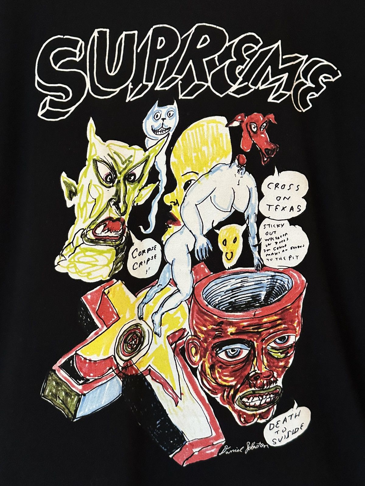 Supreme Supreme Daniel Johnston Logo Tee Size US M / EU 48-50 / 2 - 2 Thumbnail