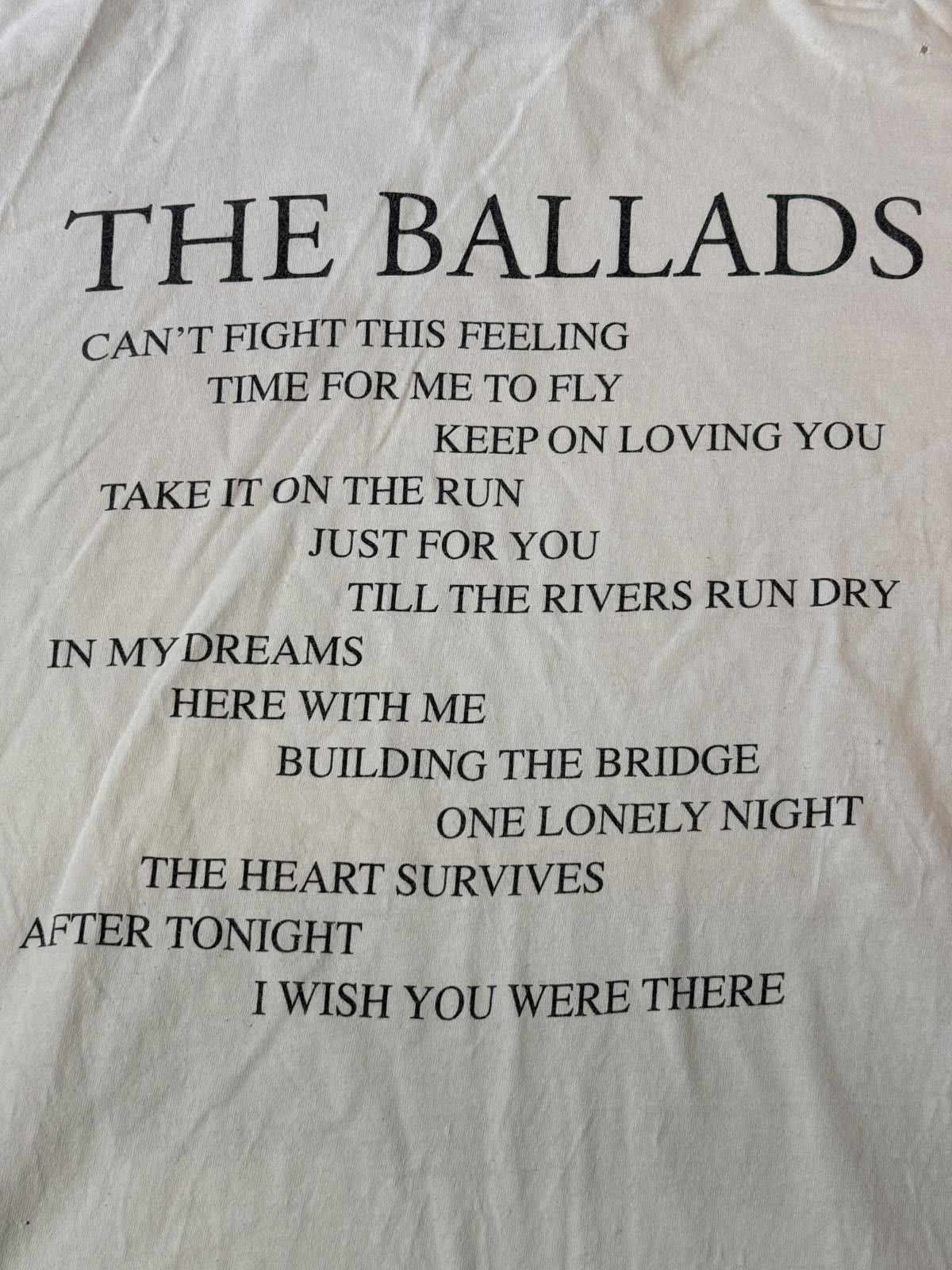 Tultex VTG REO Speedwagon T-shirt 1999 The Ballads Album L Size US L / EU 52-54 / 3 - 6 Thumbnail