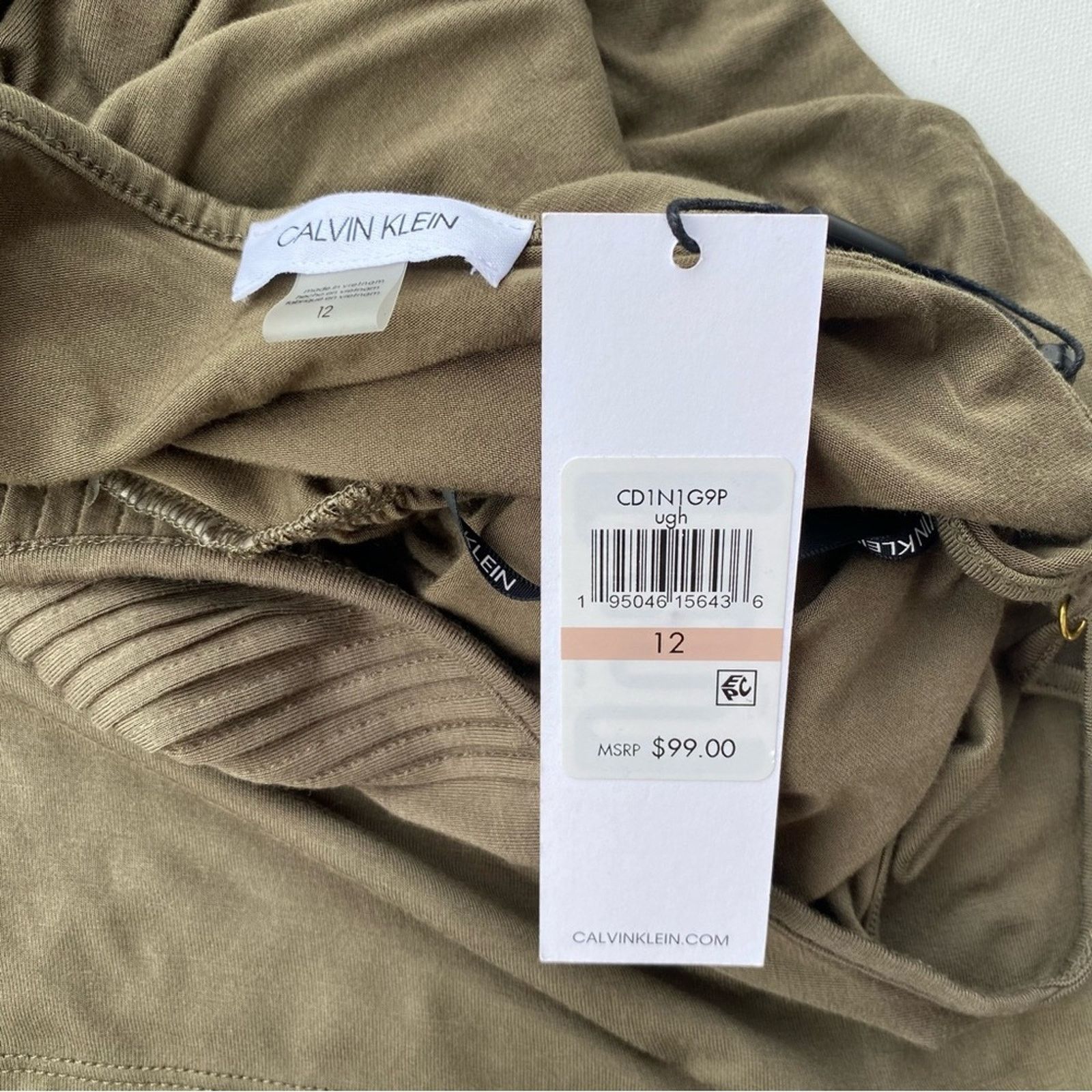 Calvin Klein Calvin Klein NEW$99 Super Soft Comfort Romper w Pockets 12 Size 34" / US 12 / IT 48 - 3 Thumbnail