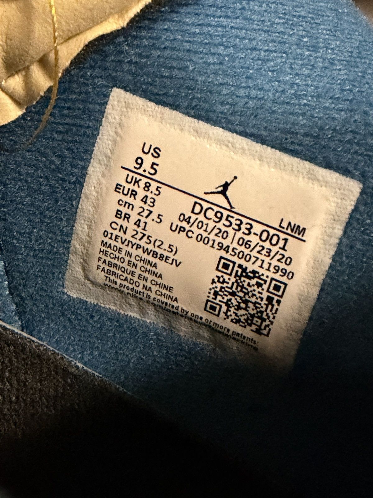 Nike Jordan 4 Union LA Off Noir Size US 9.5 / EU 42-43 - 5 Thumbnail