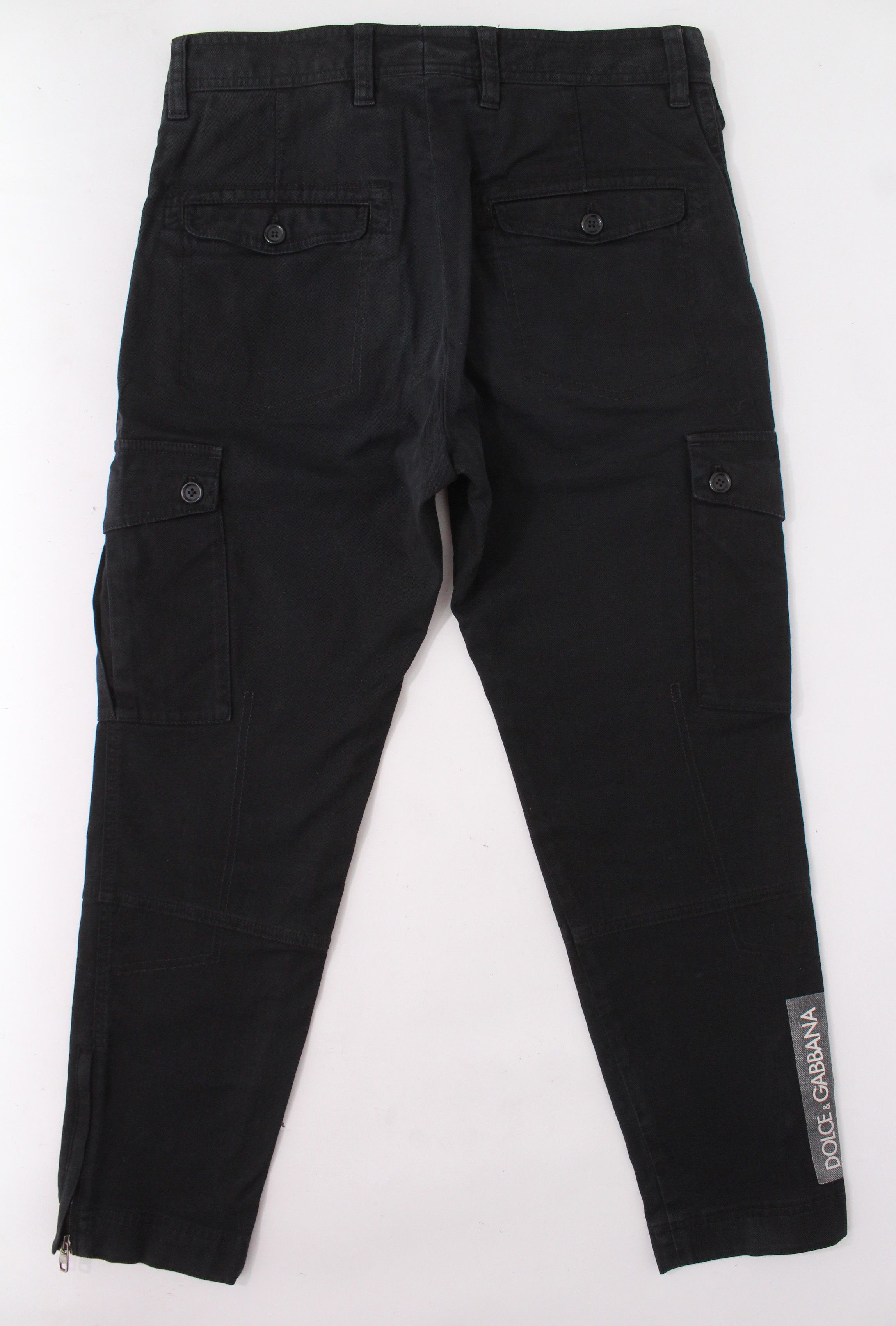 Dolce & Gabbana Dolce & Gabbana Black Tactical Cargo Pants IT 44 Size US 28 / EU 44 - 6 Thumbnail