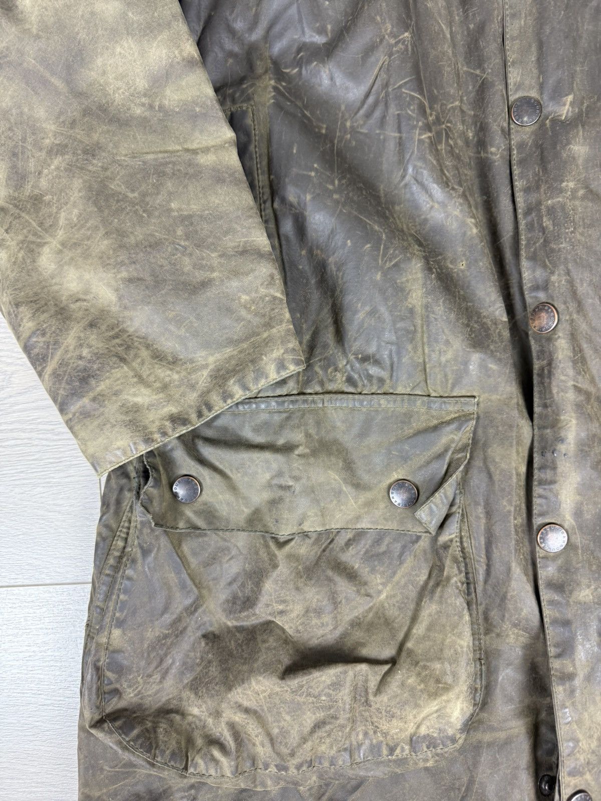 Barbour Barbour Wax Cotton Border Jacket Size US XL / EU 56 / 4 - 5 Thumbnail