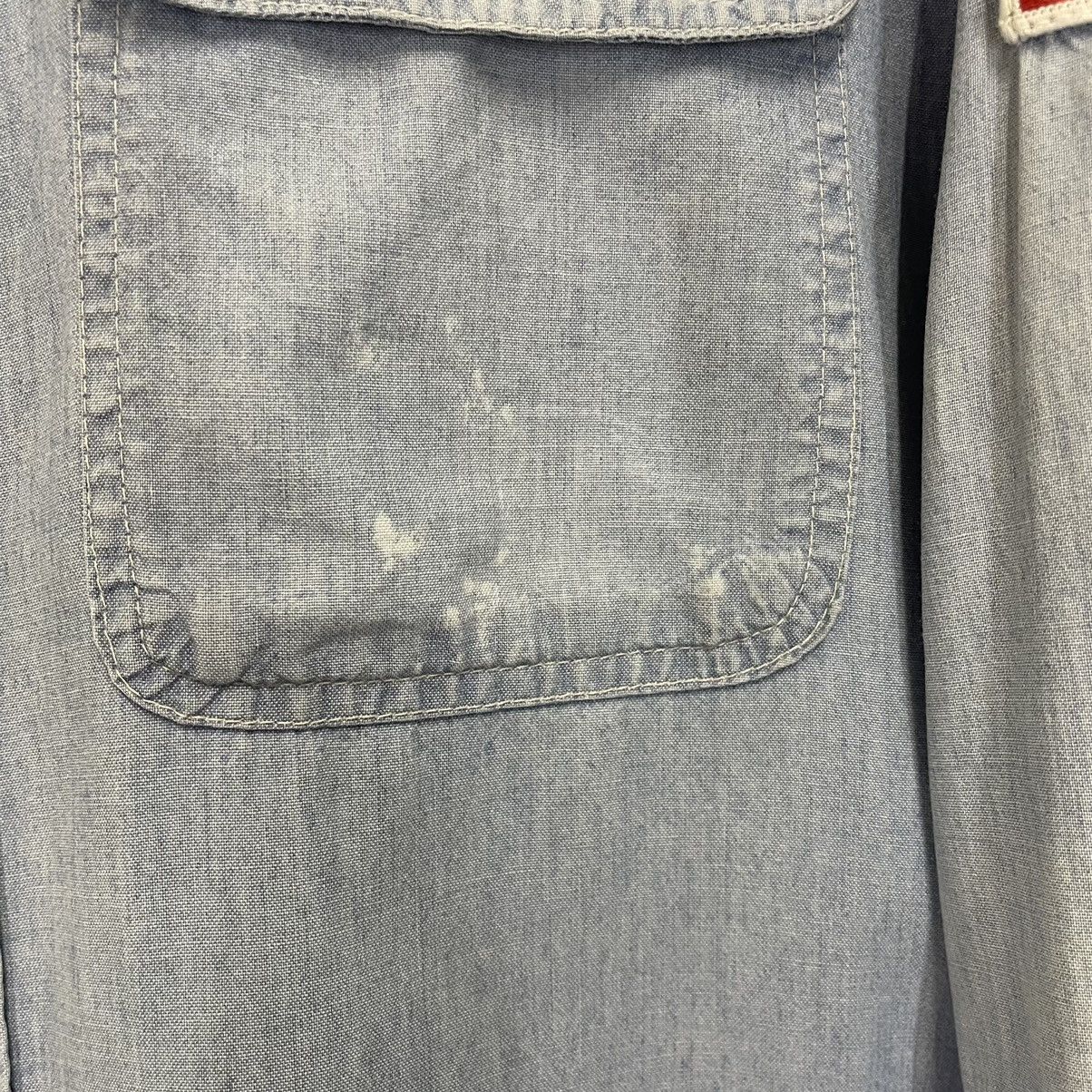 Sugar Cane Vintage 90s Sugar Cane Big Logo Button Ups Denim Tee Size US M / EU 48-50 / 2 - 8 Thumbnail
