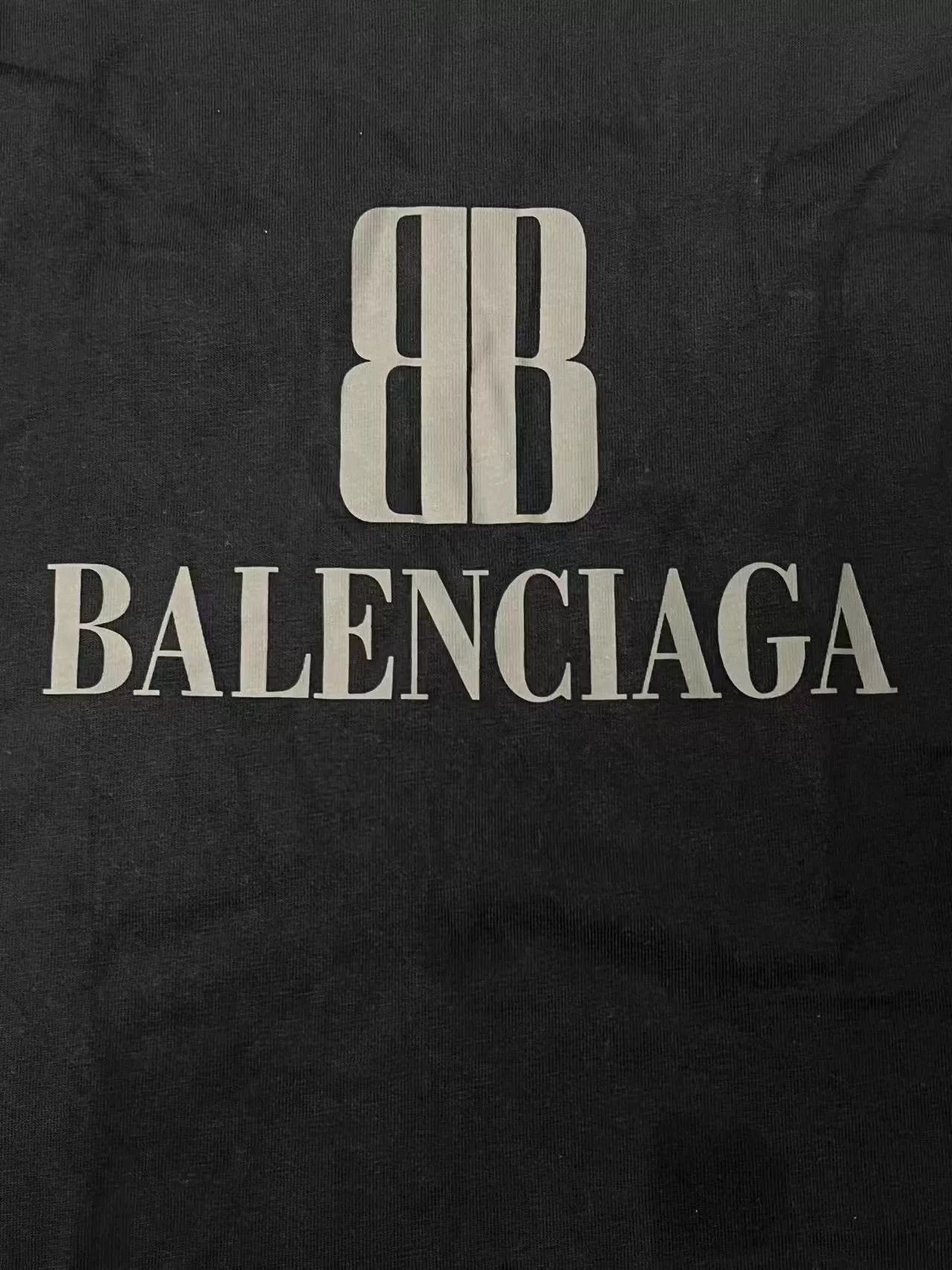 Balenciaga balenciaga faded black cotton t-shirt Size US M / EU 48-50 / 2 - 3 Thumbnail
