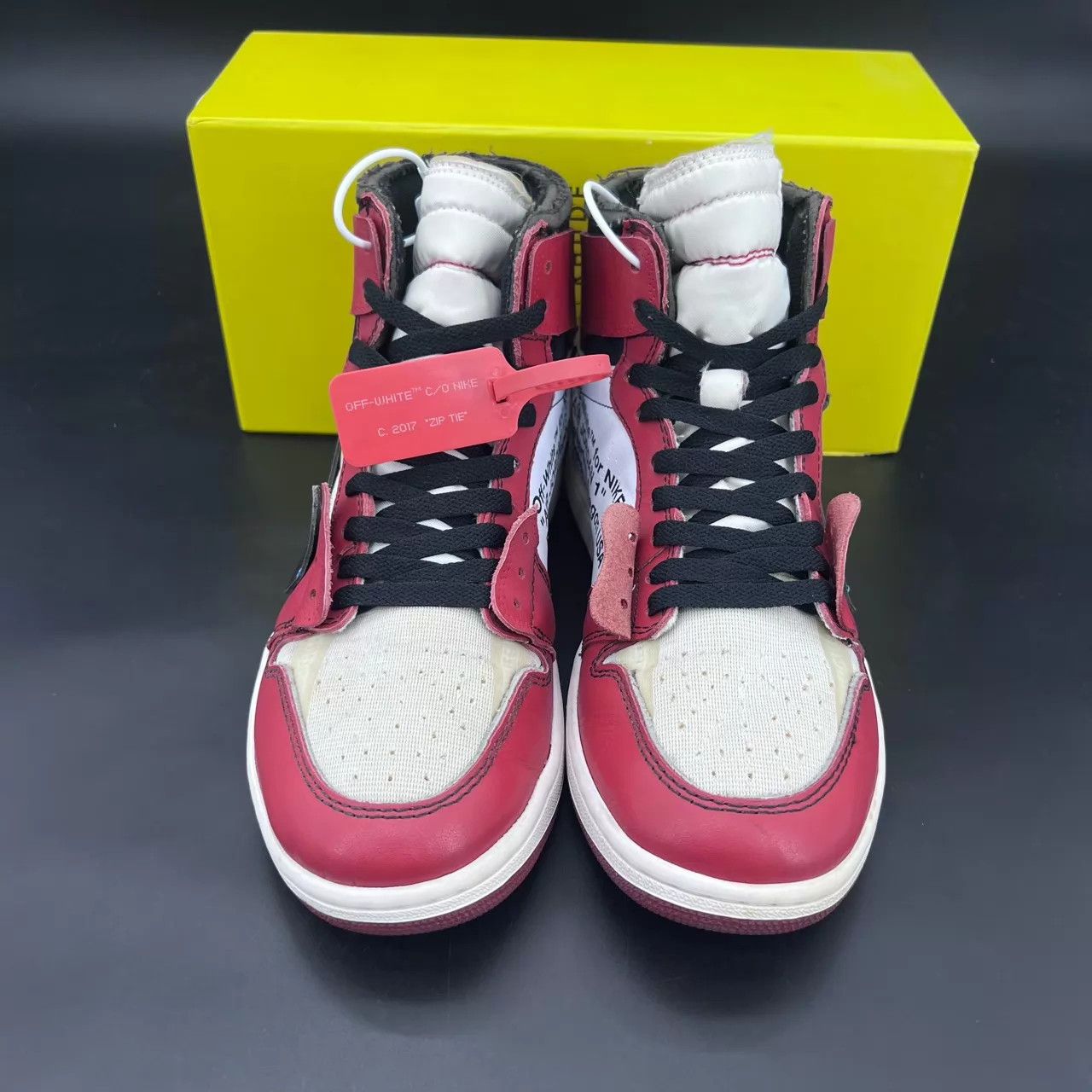 Off-White Off-White x AJ1 Chicago 42.5 Worn 2x CH2993 Size US 9.5 / EU 42-43 - 4 Thumbnail