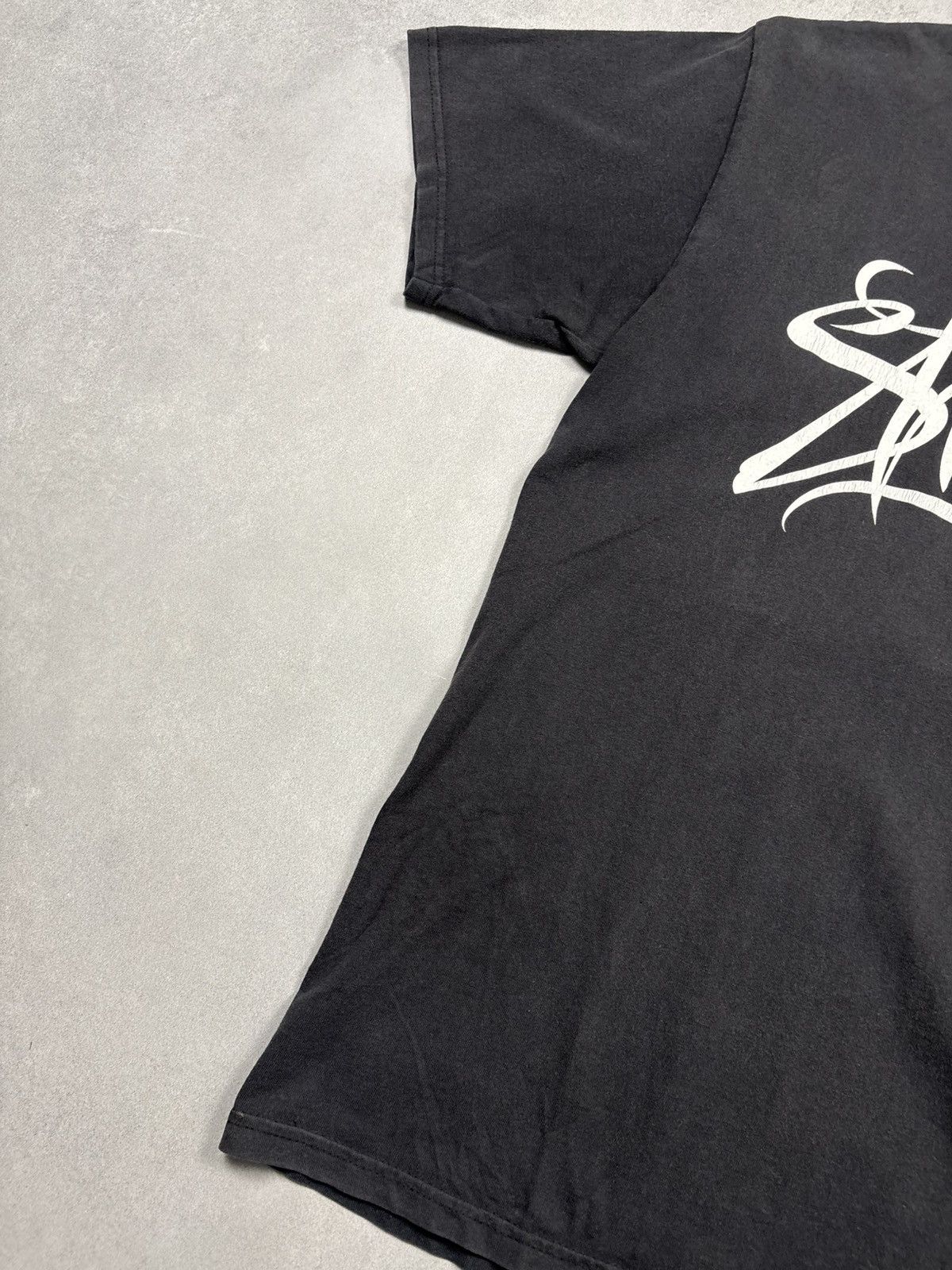 Neighborhood × Stussy Stussy x Neighborhood Script Logo T Shirt Black Vintage Fade Size US M / EU 48-50 / 2 - 3 Thumbnail