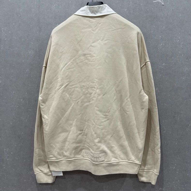 Louis Vuitton Louis Vuitton Alphabet embroidered half-zip crew-neck pull Size US XXL / EU 58 / 5 - 2 Thumbnail