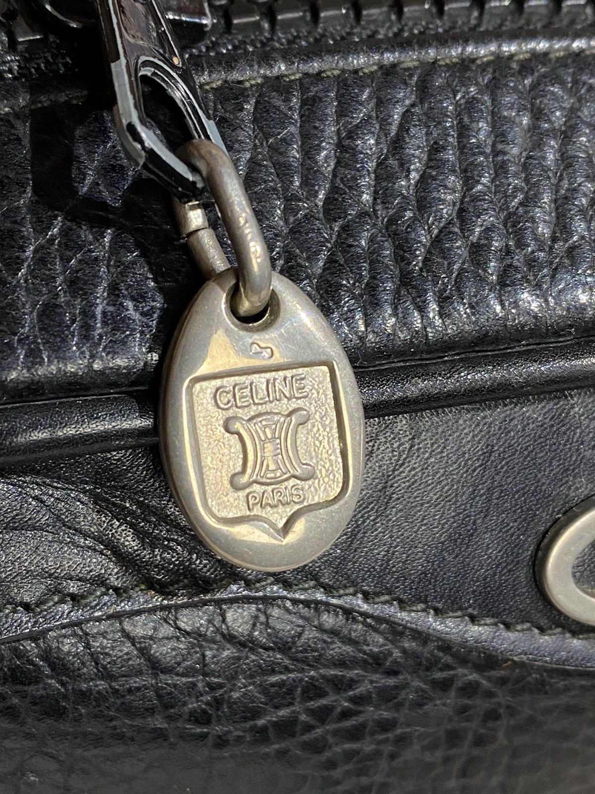 Celine × Vintage Vintage Celine Black Mini Crossbody Box Zipper Bag Size ONE SIZE - 10 Thumbnail