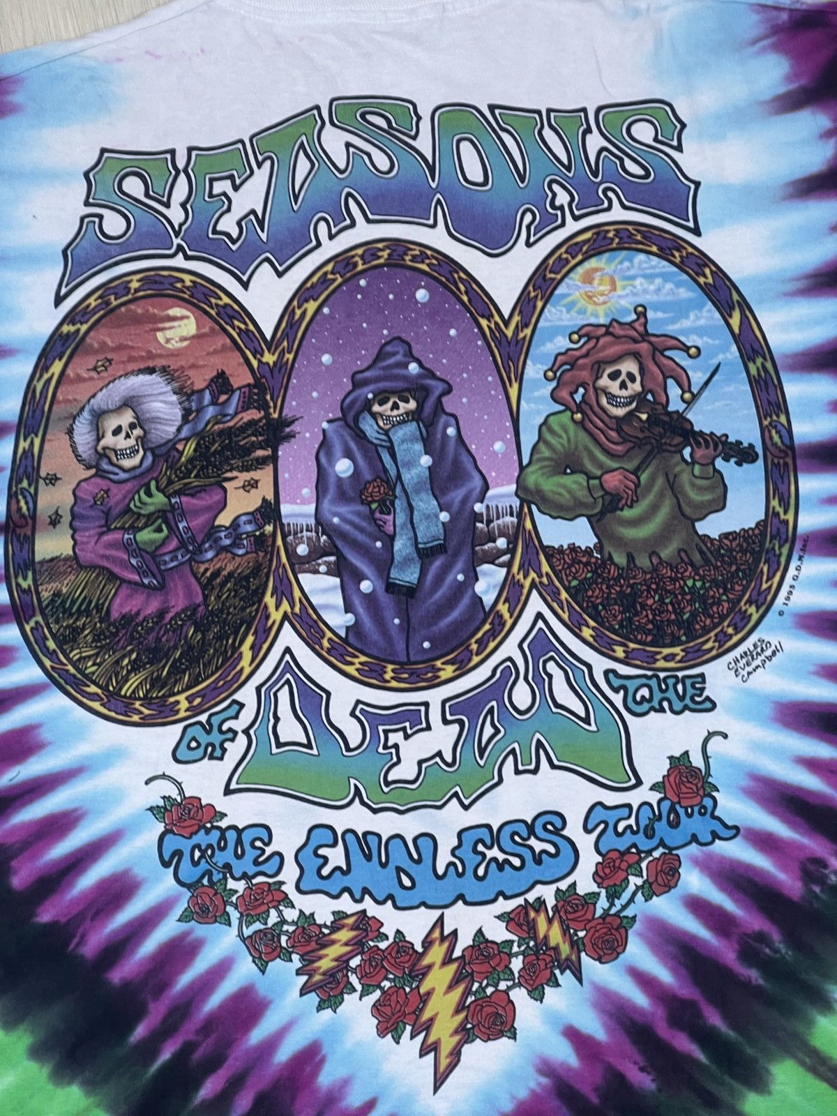 Band Tees × Grateful Dead × Vintage vintage grateful dead 90s Size US XL / EU 56 / 4 - 5 Thumbnail