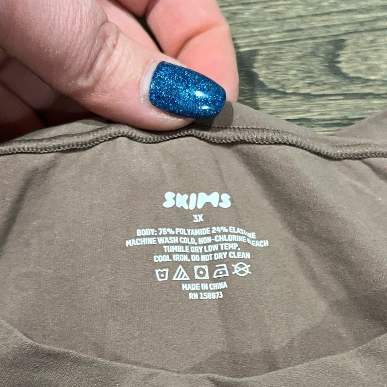 SKIMS NWT Skims Fits Everybody Super Cropped T-Shirt Umber 3X Size 3XL / US 20-22 - 4 Thumbnail