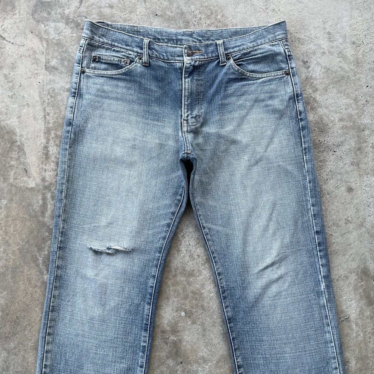 Japanese Brand Vintage Villand Japan Faded Distressed Denim Jeans Pants W36 Size US 36 / EU 52 - 3 Thumbnail
