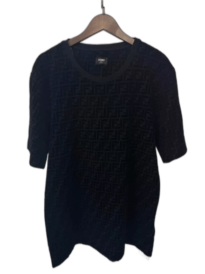 Fendi Fendi Embossed Velvet Short Sleeve Shirt-yf Size US XL / EU 56 / 4 - 1 Thumbnail
