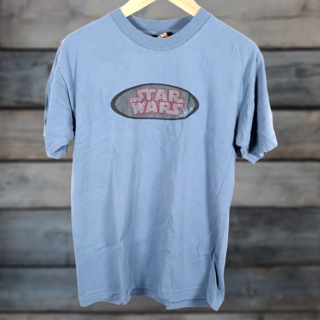 Star Wars VINTAGE Star Wars T-Shirt Mens M Double-Sided 1999 Episode 1 Graphic Print Blue Size US M / EU 48-50 / 2 - 1 Thumbnail