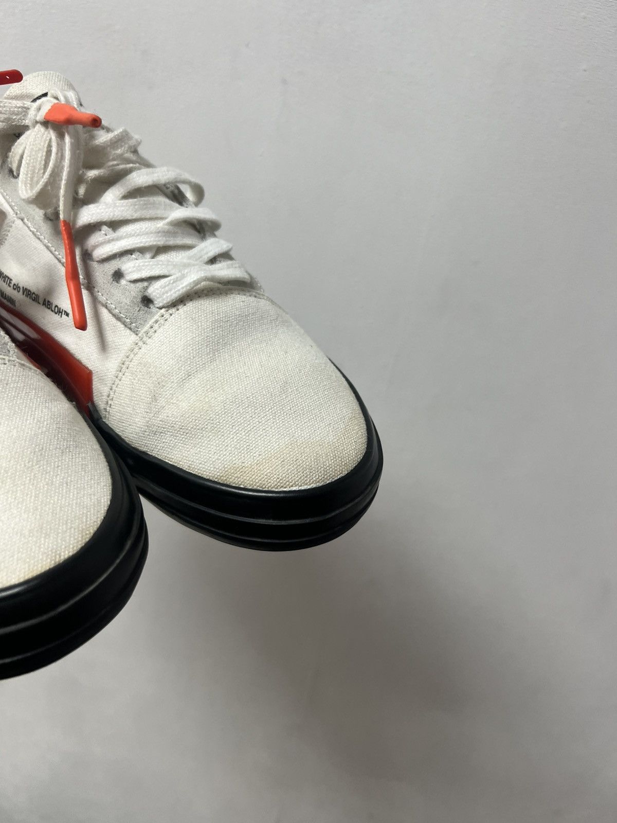 Off-White Off White Vulcanized Sneaker Shoes White Size US 5.5 / EU 38 - 4 Thumbnail