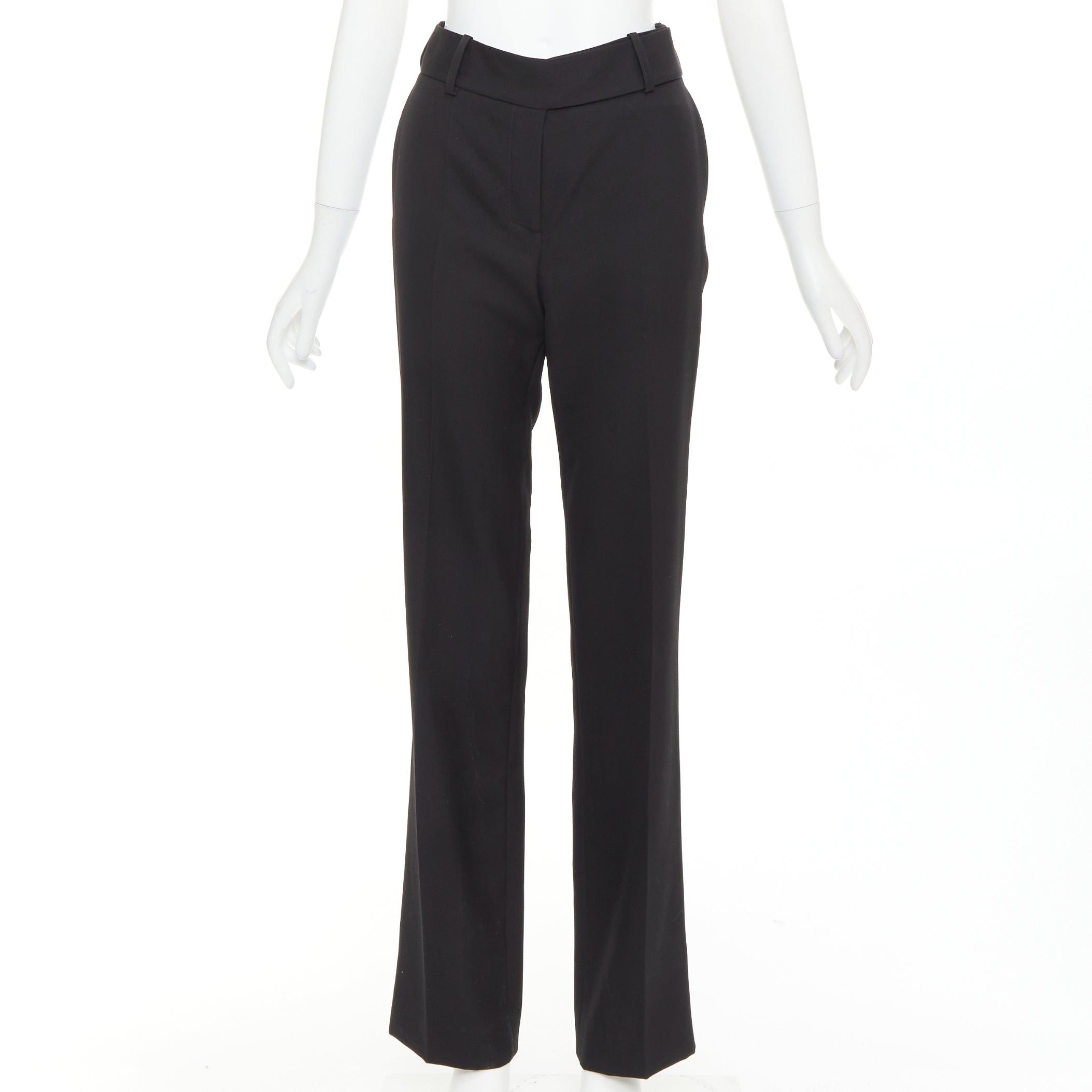 Alexandre Vauthier ALEXANDRE VAUTHIER COUTURE SS2025 Runway black high waisted straight leg trousers pants Size 26" / US 2 / IT 38 - 1 Thumbnail