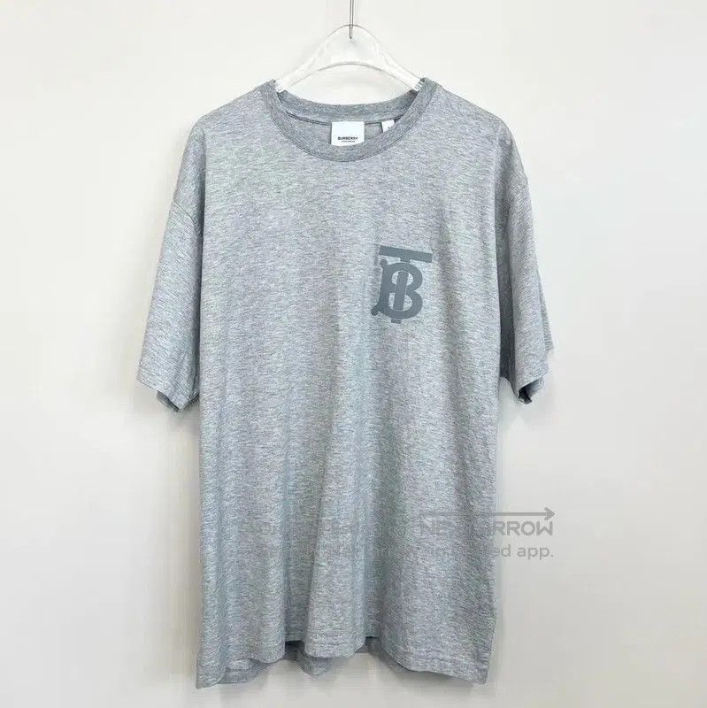 Burberry Burberry Gray Cotton Men's T. Size US S / EU 44-46 / 1 - 1 Thumbnail