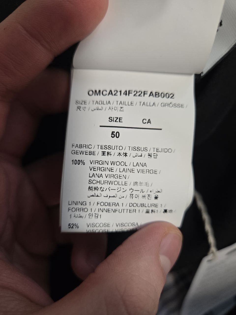Off-White Black woolen dress pants Size US 34 / EU 50 - 3 Thumbnail