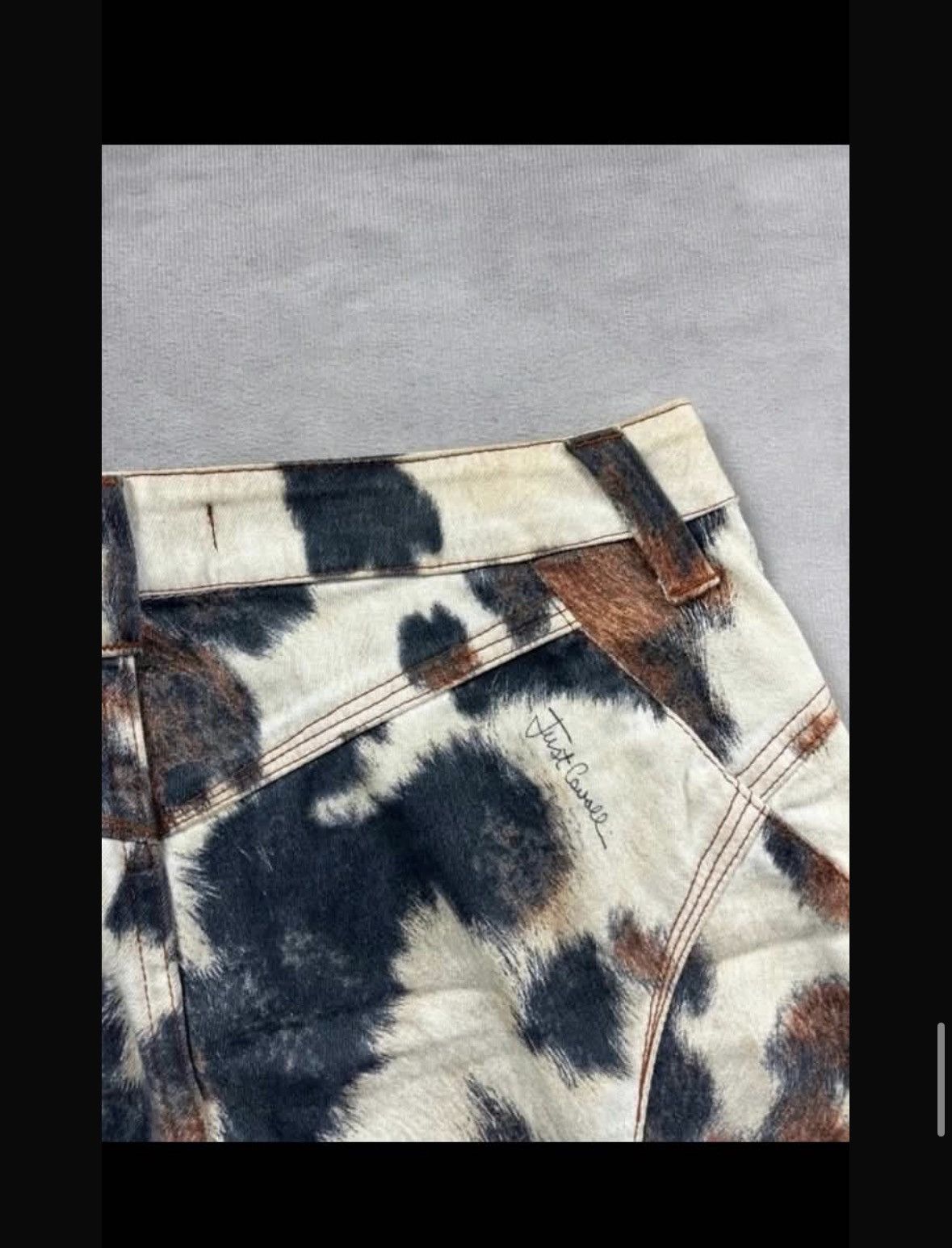 Roberto Cavalli Roberto Cavalli - Cow Print / Animal Print Capri Pants Size 27" / US 4 / IT 40 - 14 Thumbnail