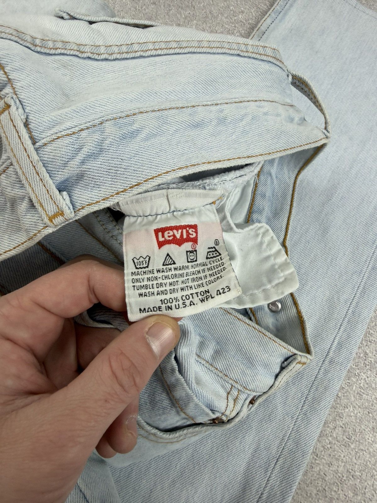 Levi's Vintage Levis Blue Denim Jeans Men’s Size 29x34 Size US 29 - 18 Thumbnail