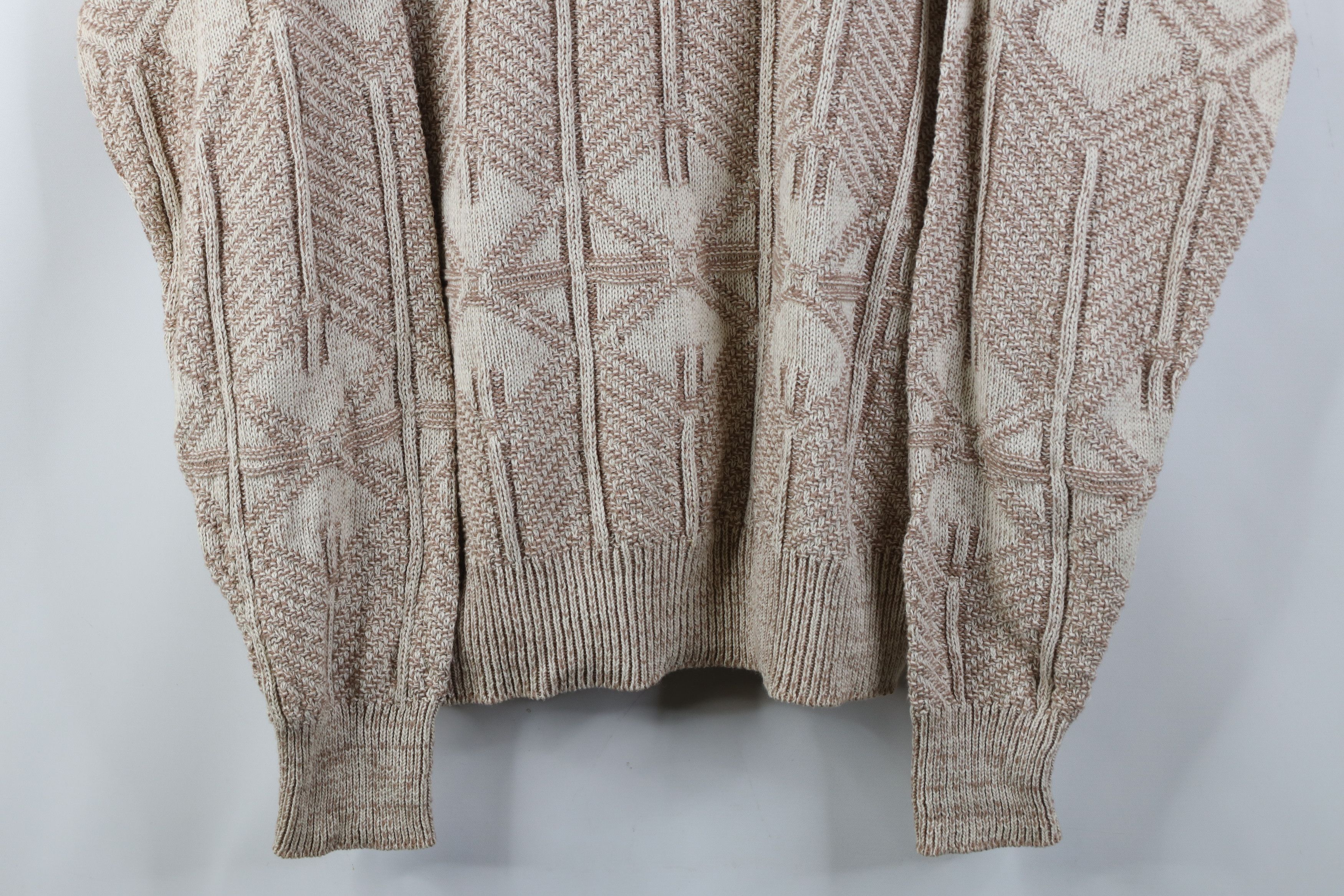 Vintage Vintage 90s Streetwear Fair Isle Geometric Knit Sweater USA Size US L / EU 52-54 / 3 - 3 Thumbnail