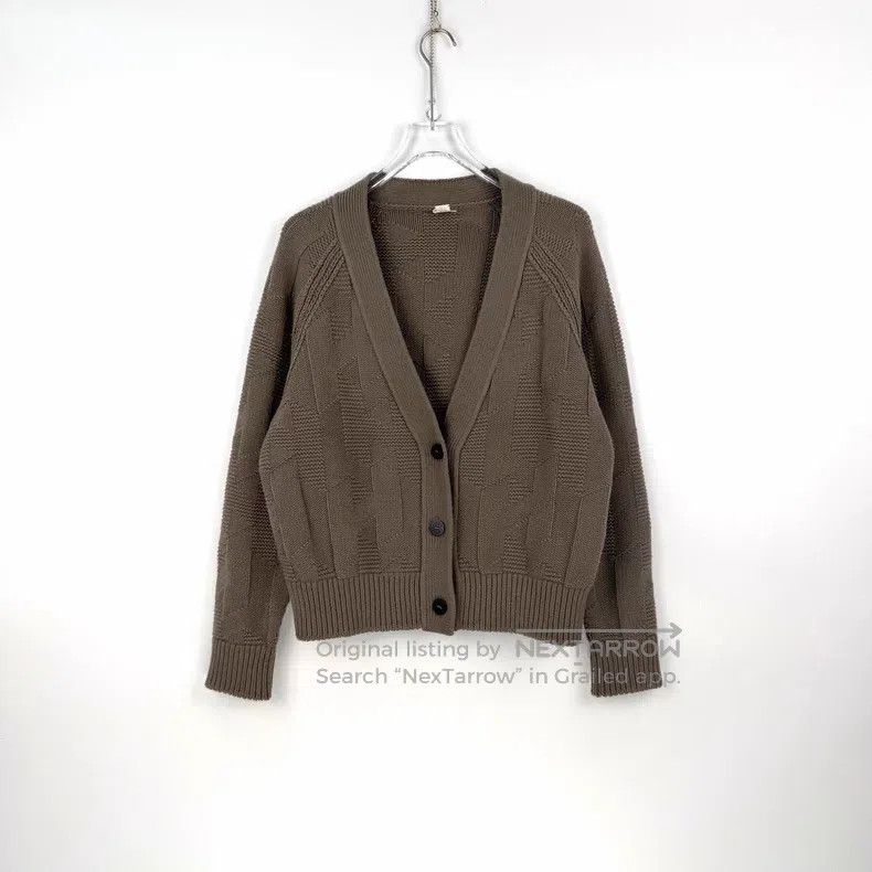 Hermes Hermes Gray beige wool cardigan, drop shoulder style Size XS / US 0-2 / IT 36-38 - 3 Thumbnail