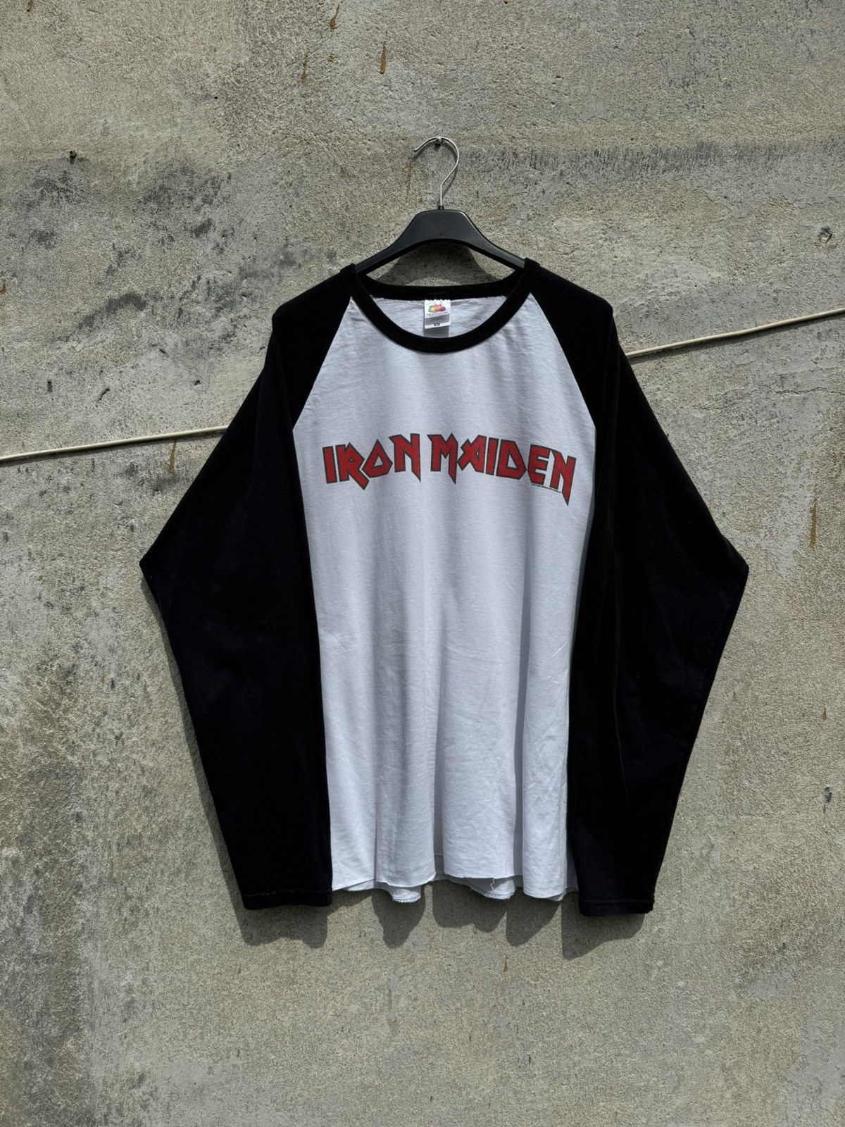 Iron Maiden 2014 Iron Maiden Vintage Raglan Cropped Longsleeve Metal Size US XL / EU 56 / 4 - 2 Thumbnail
